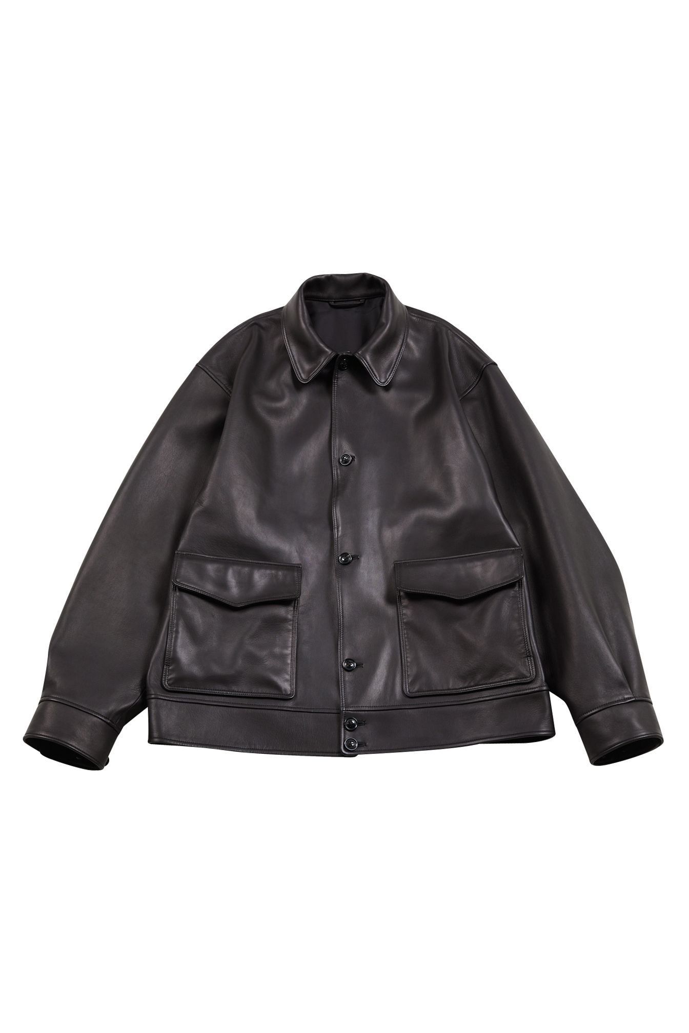 blurhms - Lamb Cossack Jacket-Black- 23aw men | asterisk