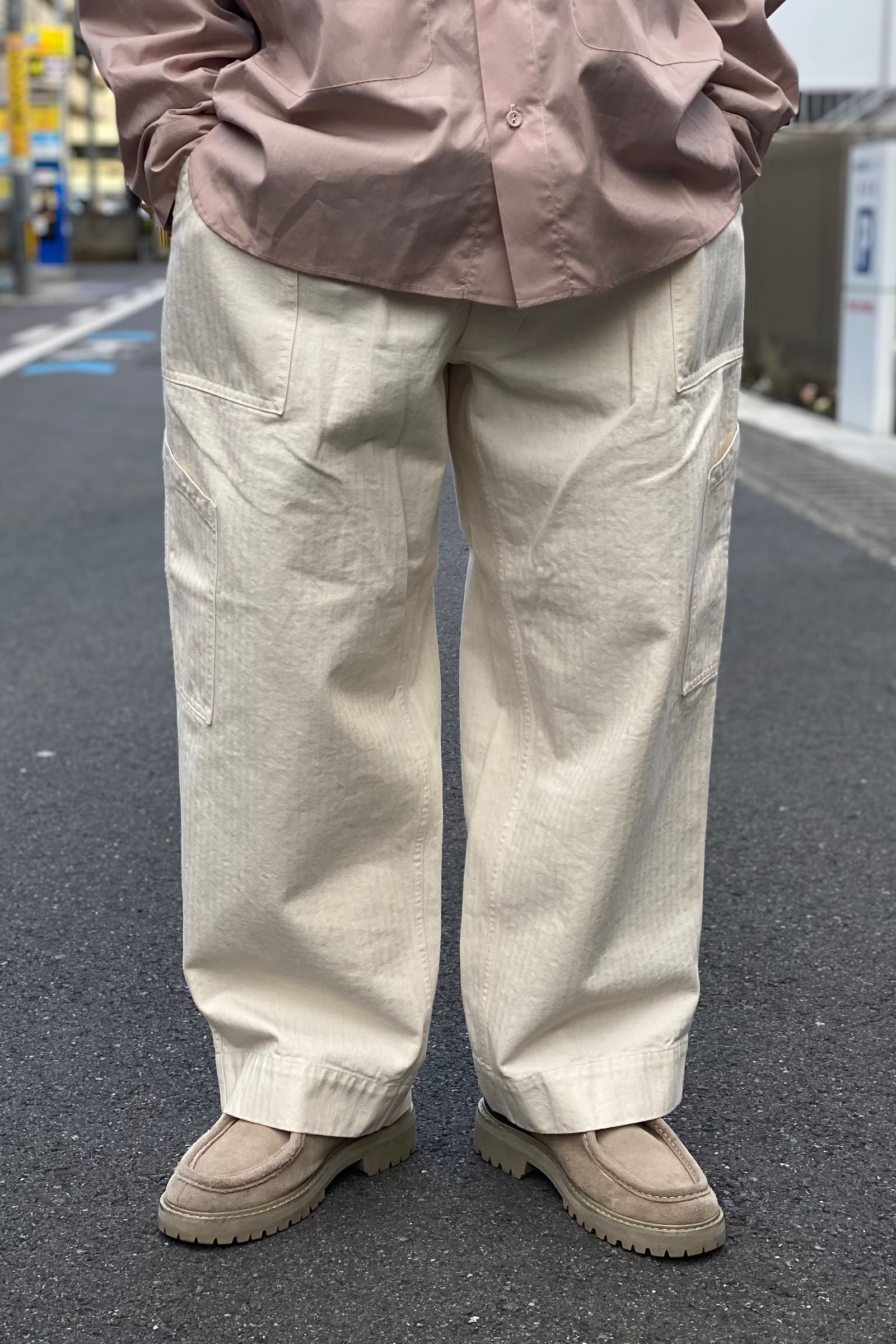 A.PRESSE - usaf hemmed bottoms -natural- 1月22日発売! | asterisk