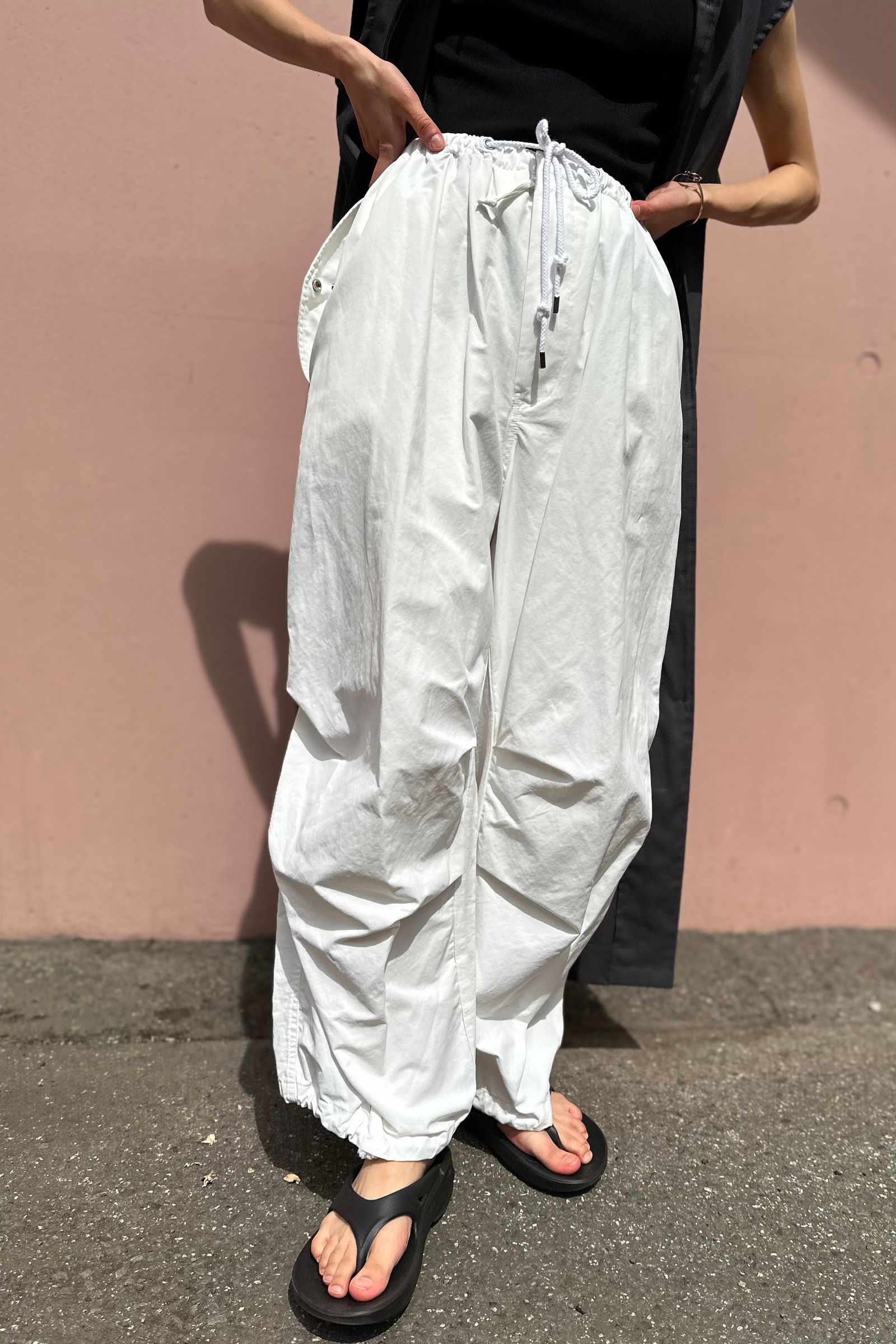 新年の贈り物 todayful Boyfriend Nylon Pants 36 WHT aaramrodrigues