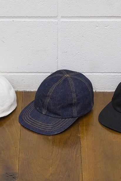 UNUSED - 【先行予約】14oz Denim Cap -black- 24ss unisex 3月頃入荷