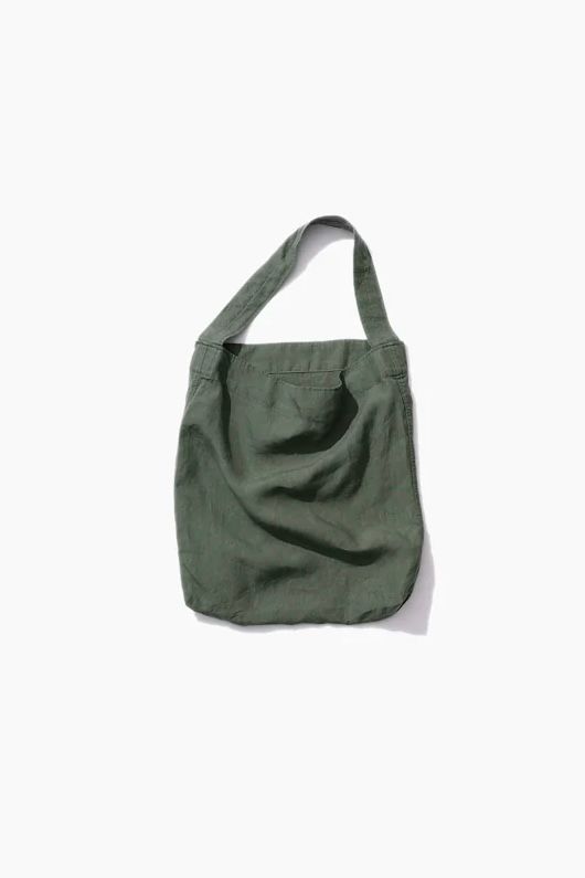 ATON - hemp oxford medium n.bag -khaki- unisex 23ss | asterisk