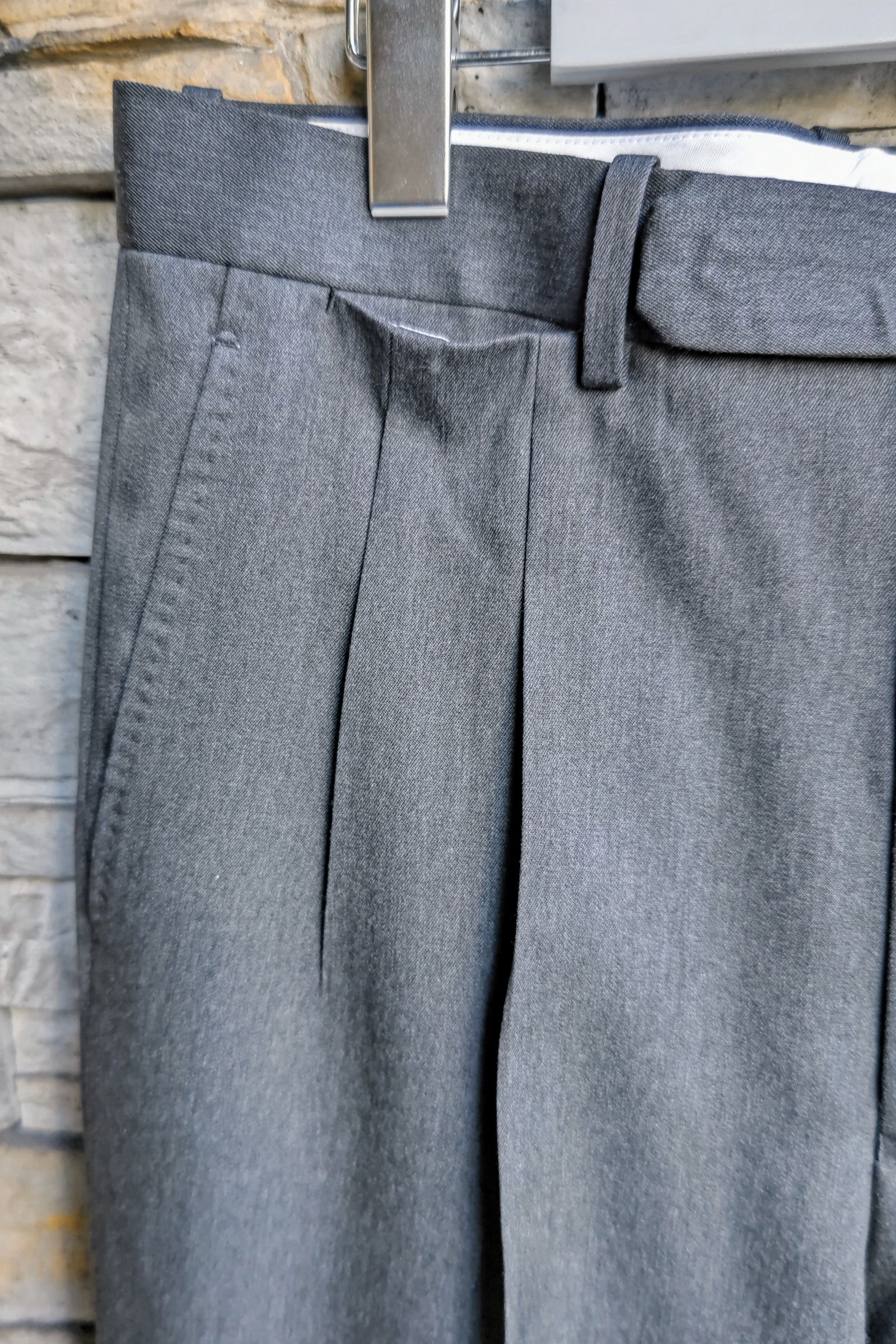 A.PRESSE - Wool Gabardine Trousers -M.GRAY- 2024STYLE1 | asterisk