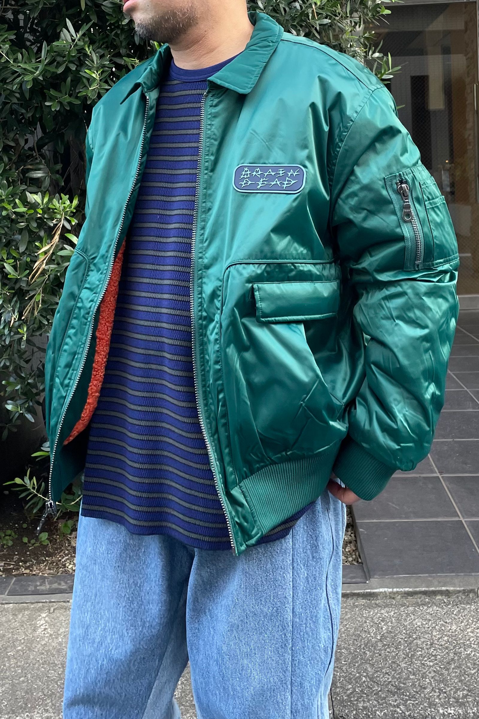 BRAIN DEAD - bd bomber jacket -mallard- 22aw drop4 | asterisk