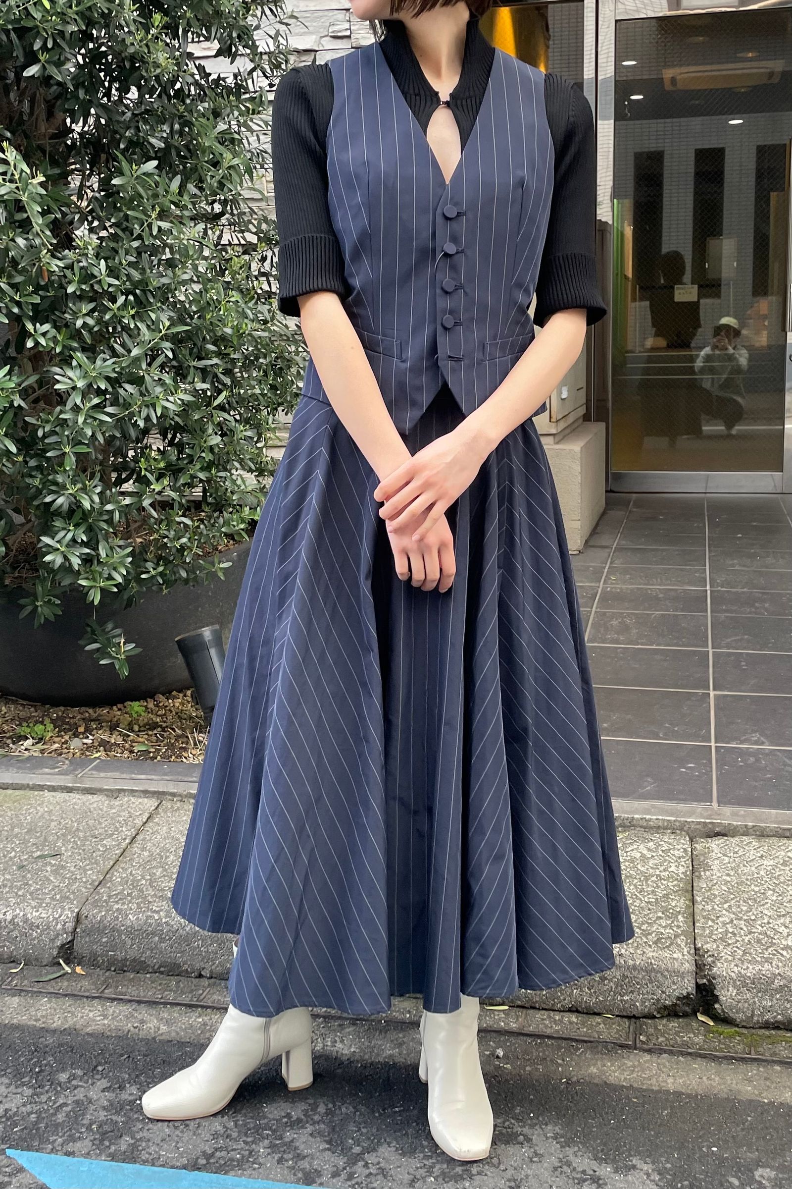 JUN MIKAMI - スカート-stripe-23ss | asterisk