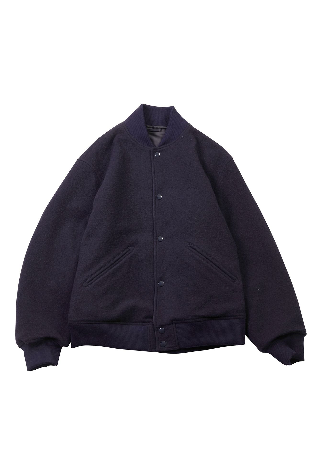 blurhms - reversible award jacket-dark navy- 22aw men | asterisk