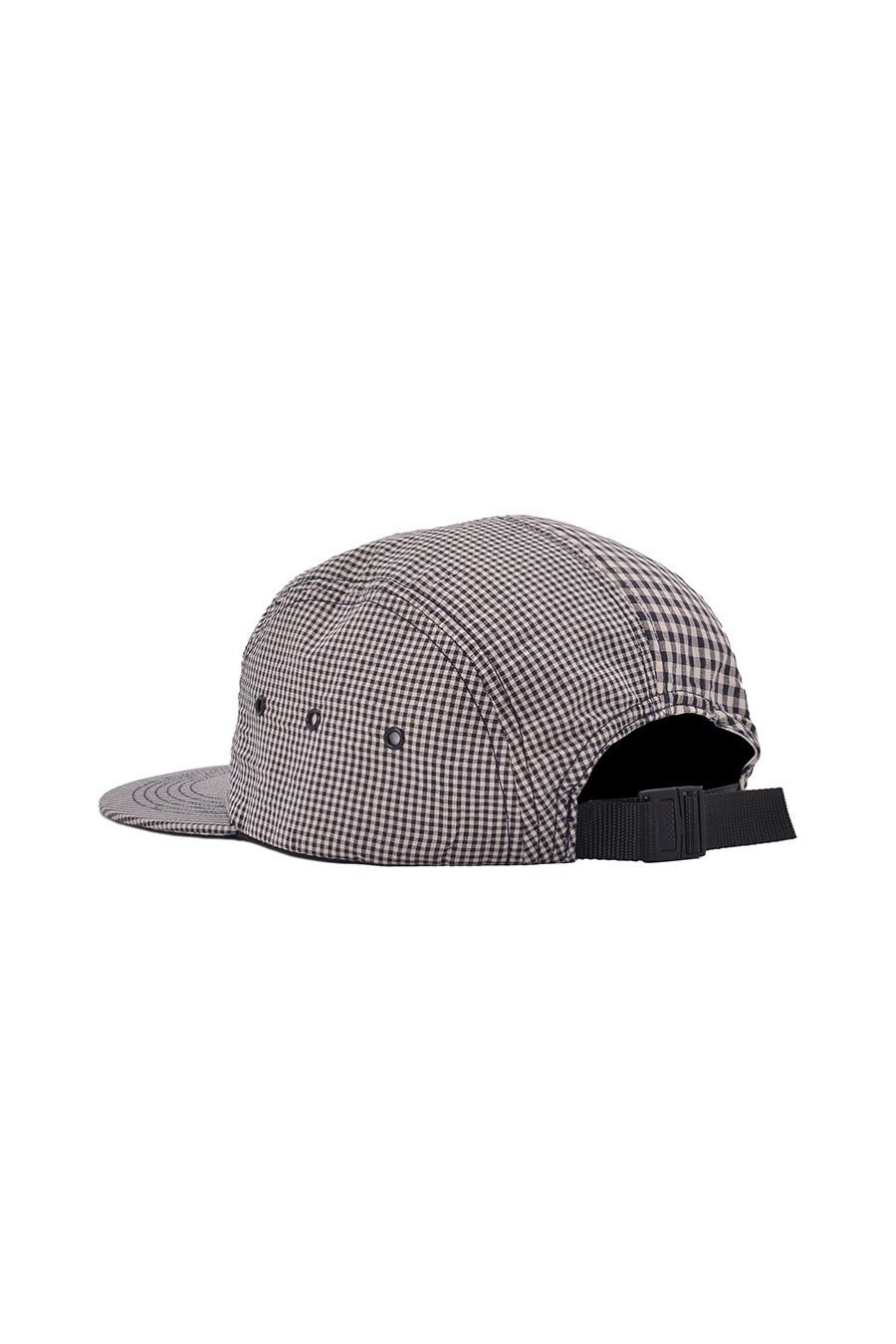 Pop Trading Company - five panel hat -black/white gingham- 23ss