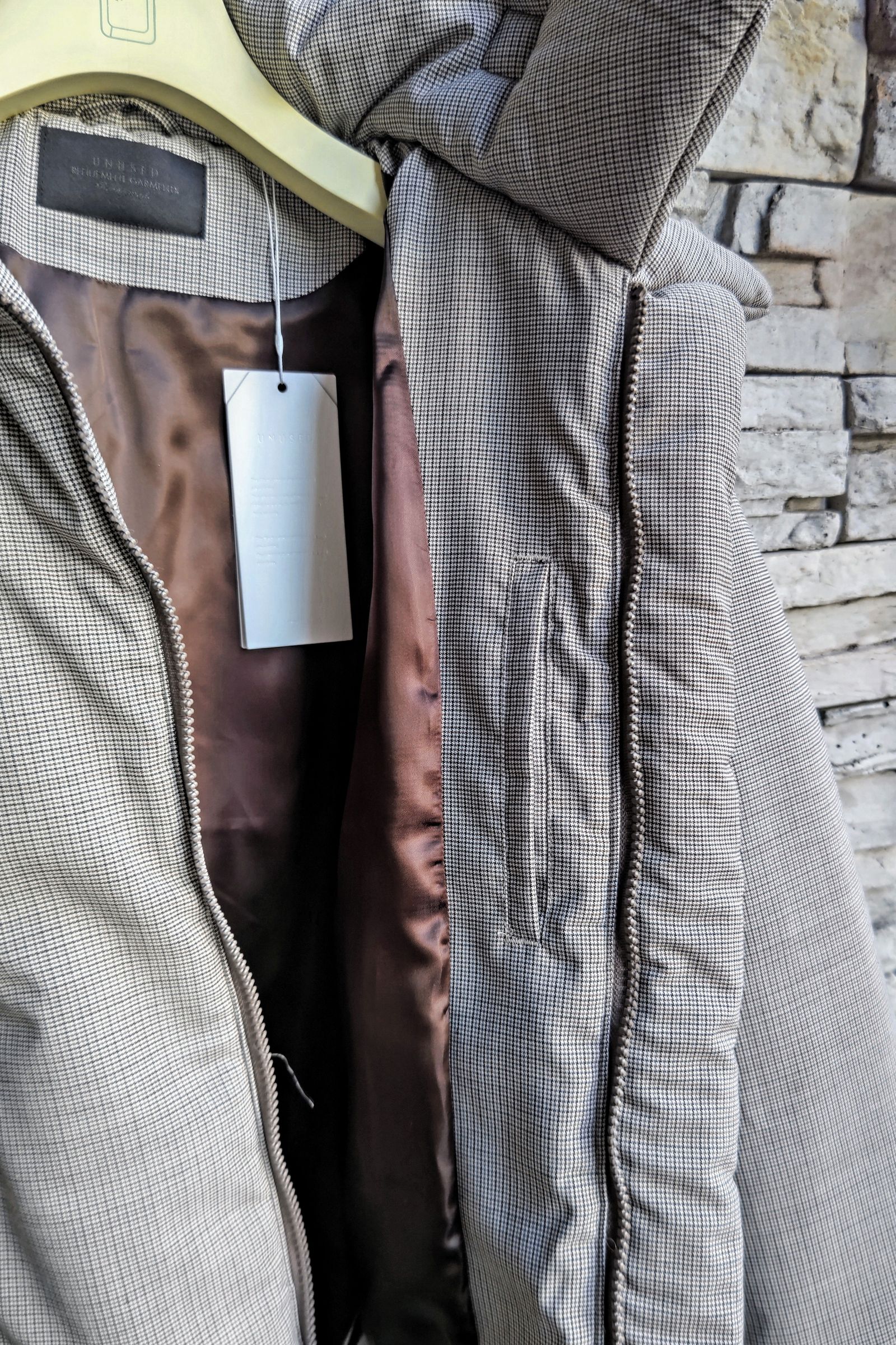 UNUSED - Padded B-3 jacket -beige×brown- 23aw women | asterisk