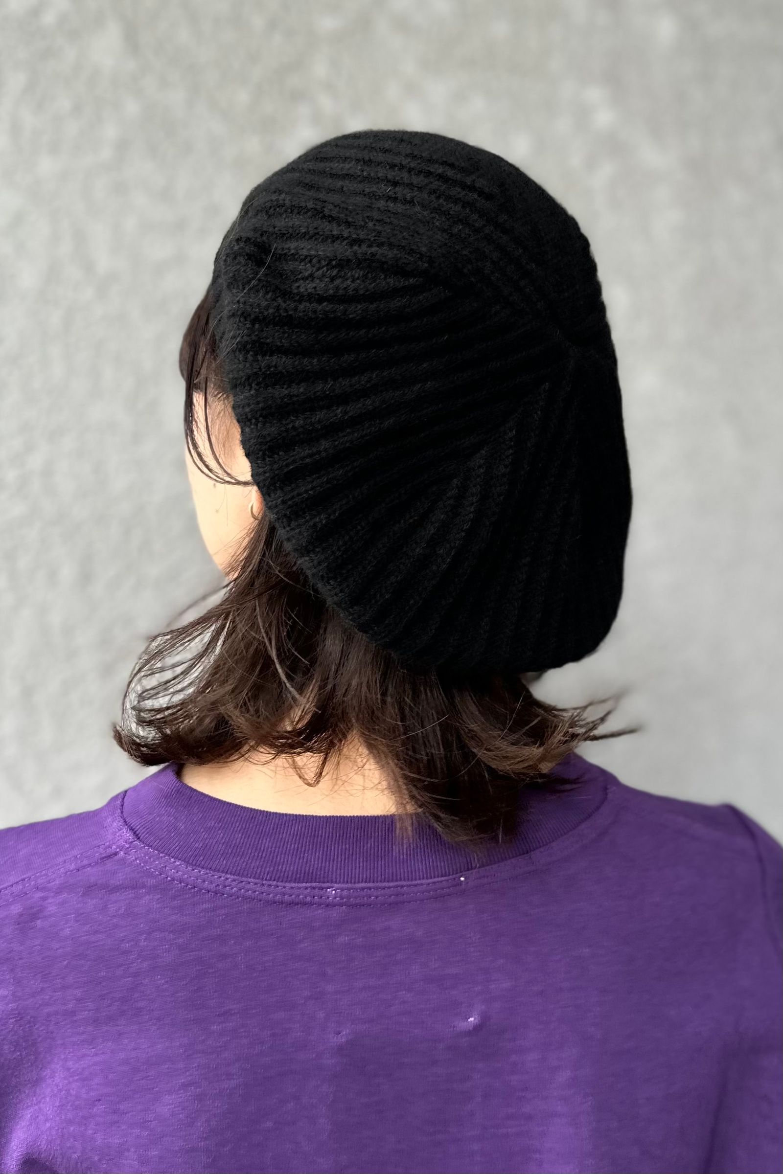 KIJIMA TAKAYUKI - CASHMERE KNIT BERET -black- 23aw | asterisk