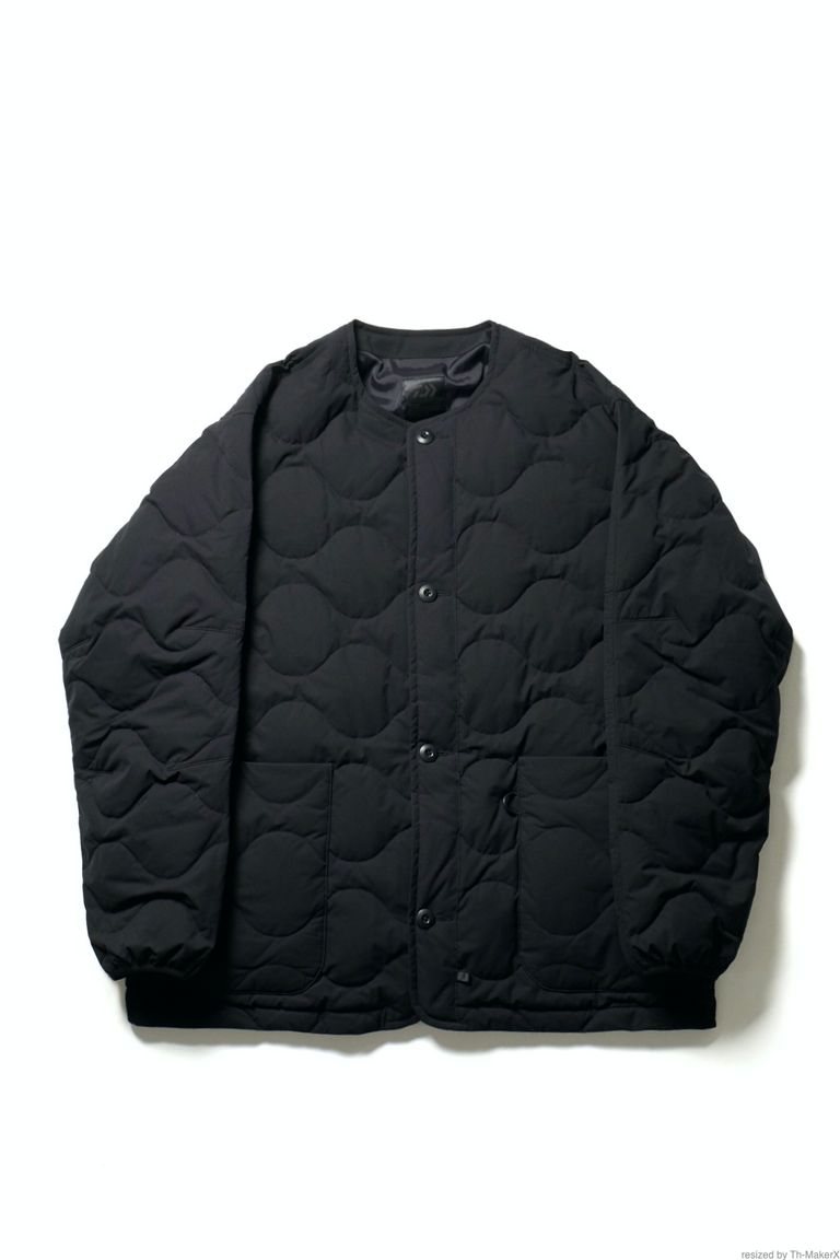 DAIWA PIER39 - tech quilt down liner cardigan -black- 22aw men 9