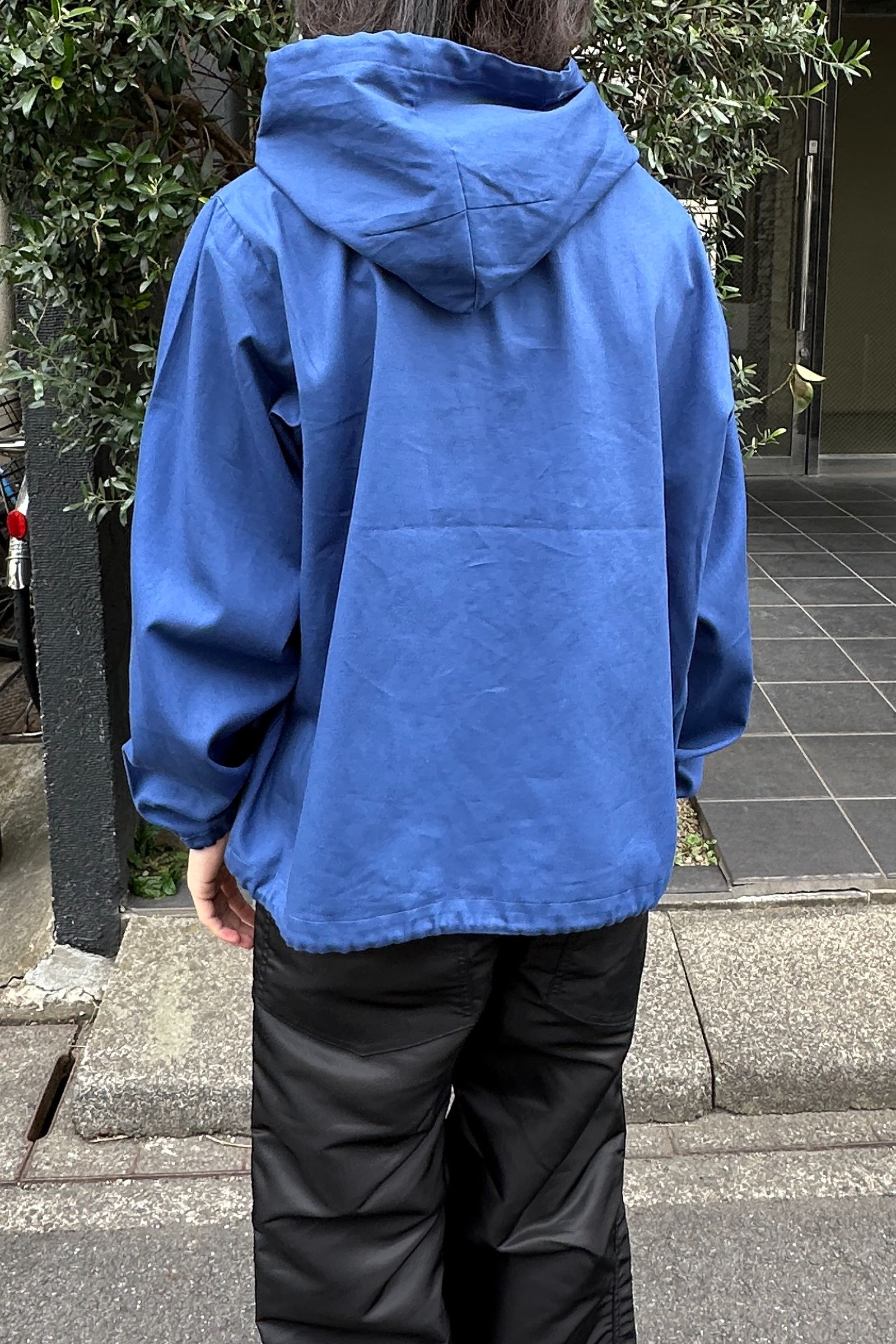 FOUNDOUR - OXFORD HOODIE/オックスフォード フーディ-BLUE-25ss FOUNDOUR - OXFORD HOODIE/オックスフォード フーディ-BLUE-25ss