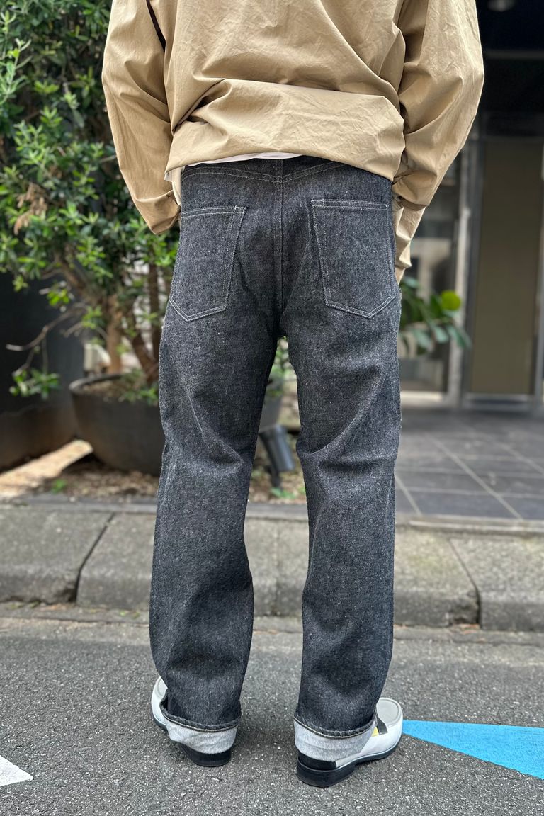 A.PRESSE - Black Washed Denim Pants -black- 2023STYLE2 | asterisk 