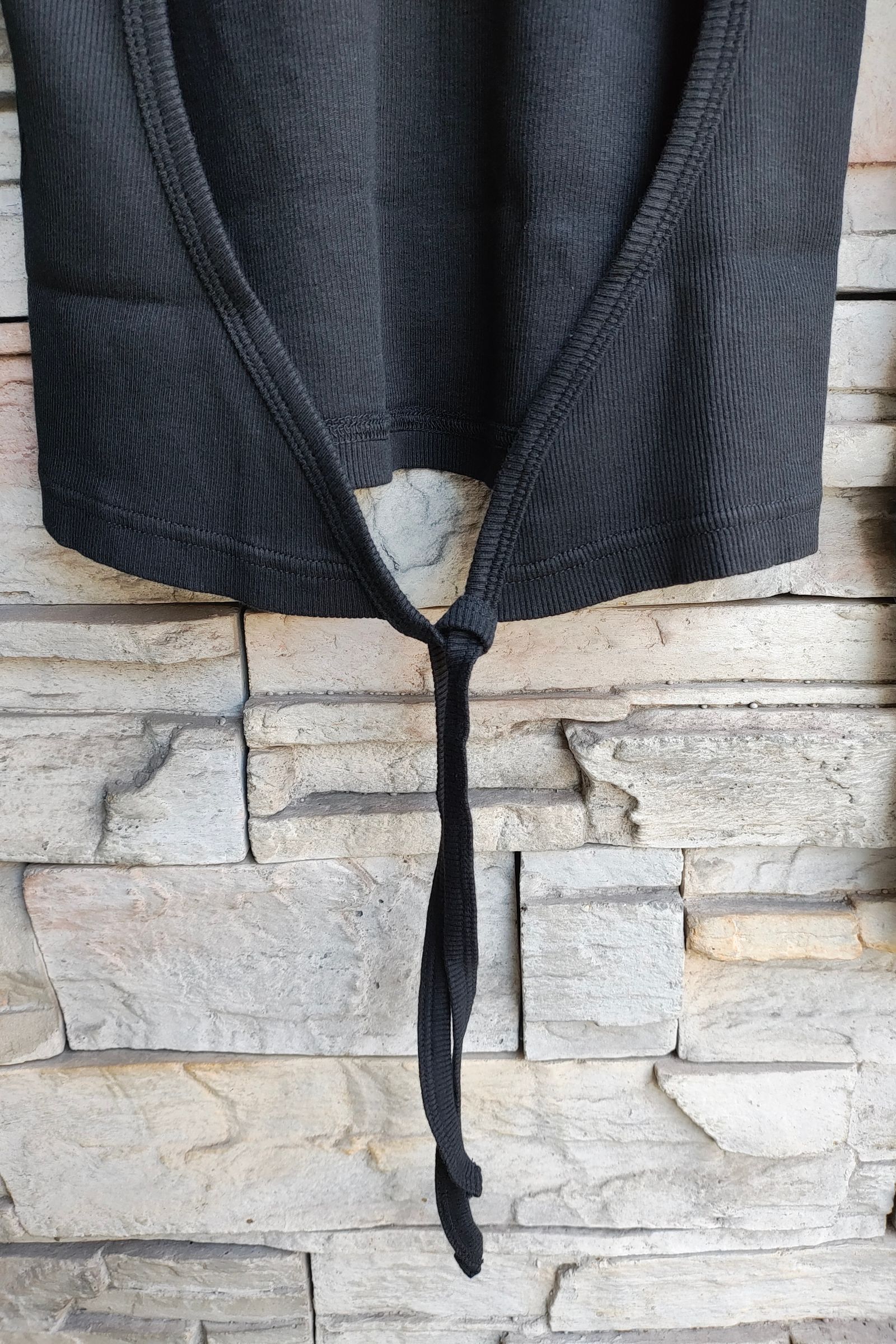 babaco - Cotton Silk Ribbed Open Back PO バッグオープン