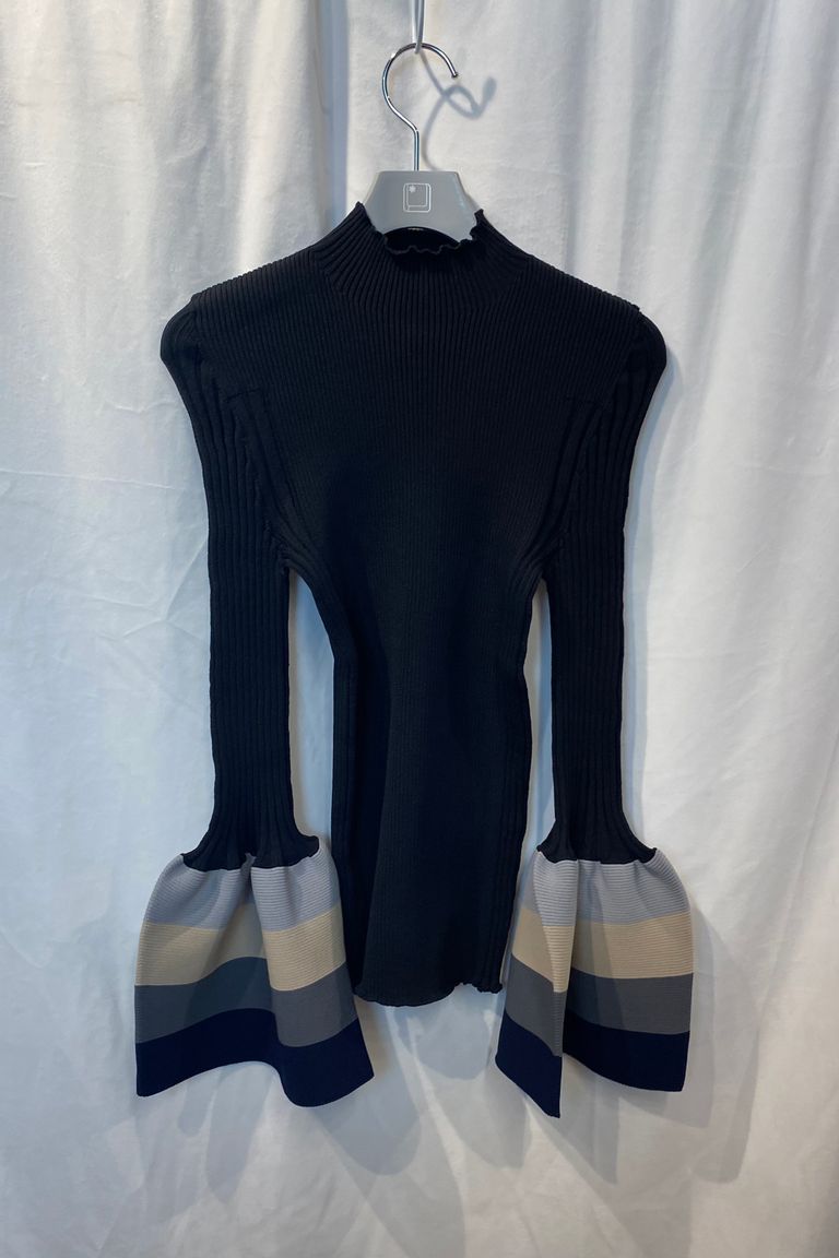 CFCL - pottery top 10 -black multi- 23ss women | asterisk