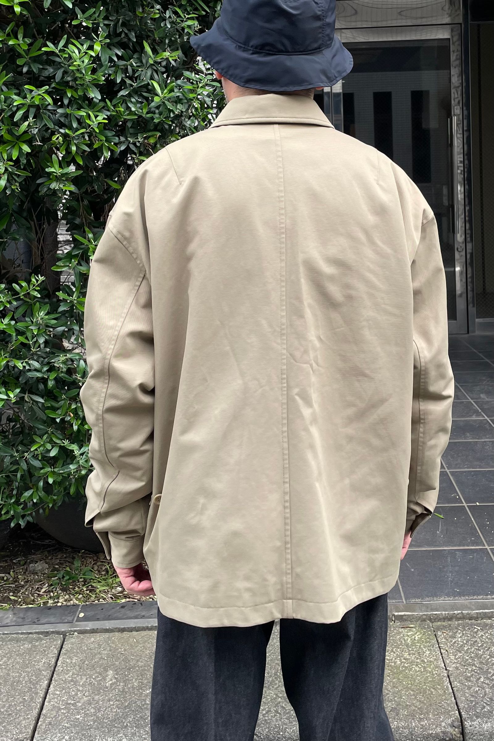 WEWILL - NUMBERED ZIP-UP JACKET -beige- 23aw | asterisk