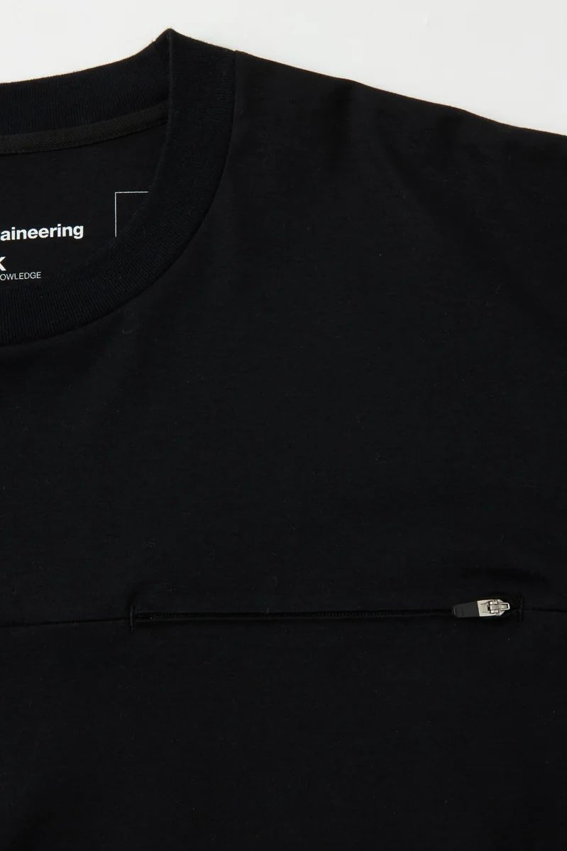 White Mountaineering - 【BLK】long yoke sleeve t-shirt-black-23ss