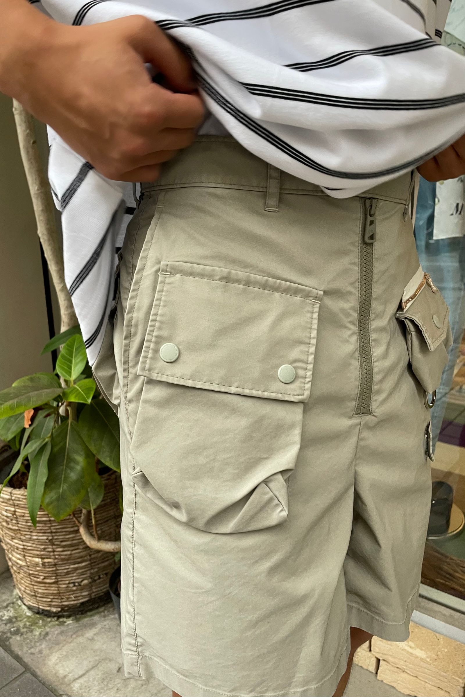 F/CE. - x digawel 6 Pockets Shorts-sage green-men- 23ss - | asterisk