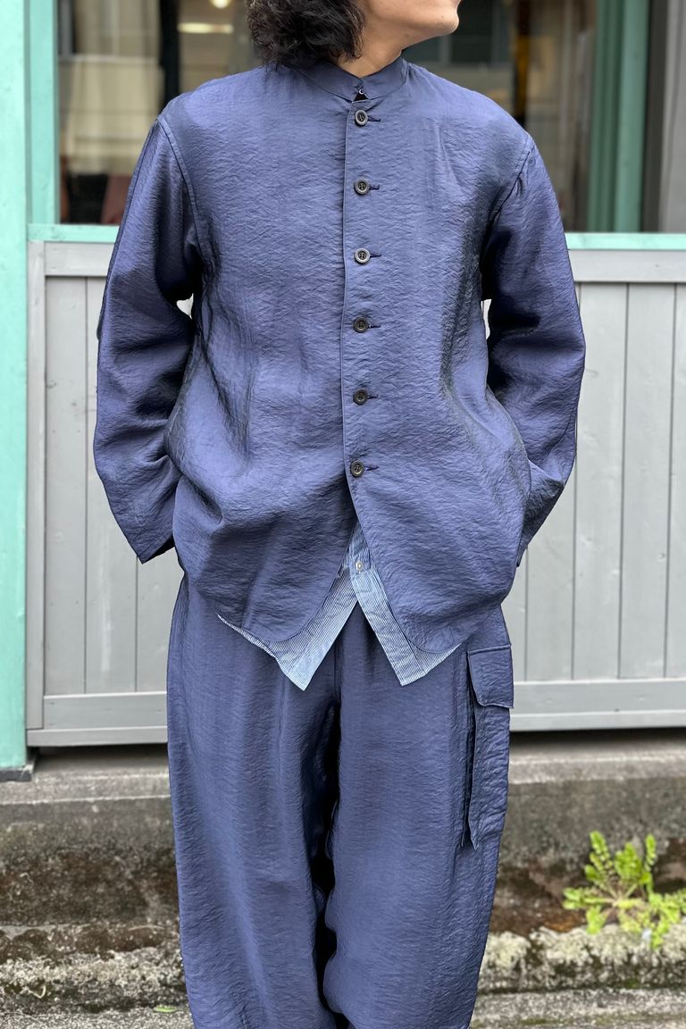 blurhms - Ny/R Swedish Hospital Jacket-DarkPurpleNavy-24ss men 