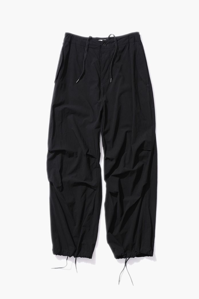 ATON micro shrink lawn military pants black women 23ss asterisk