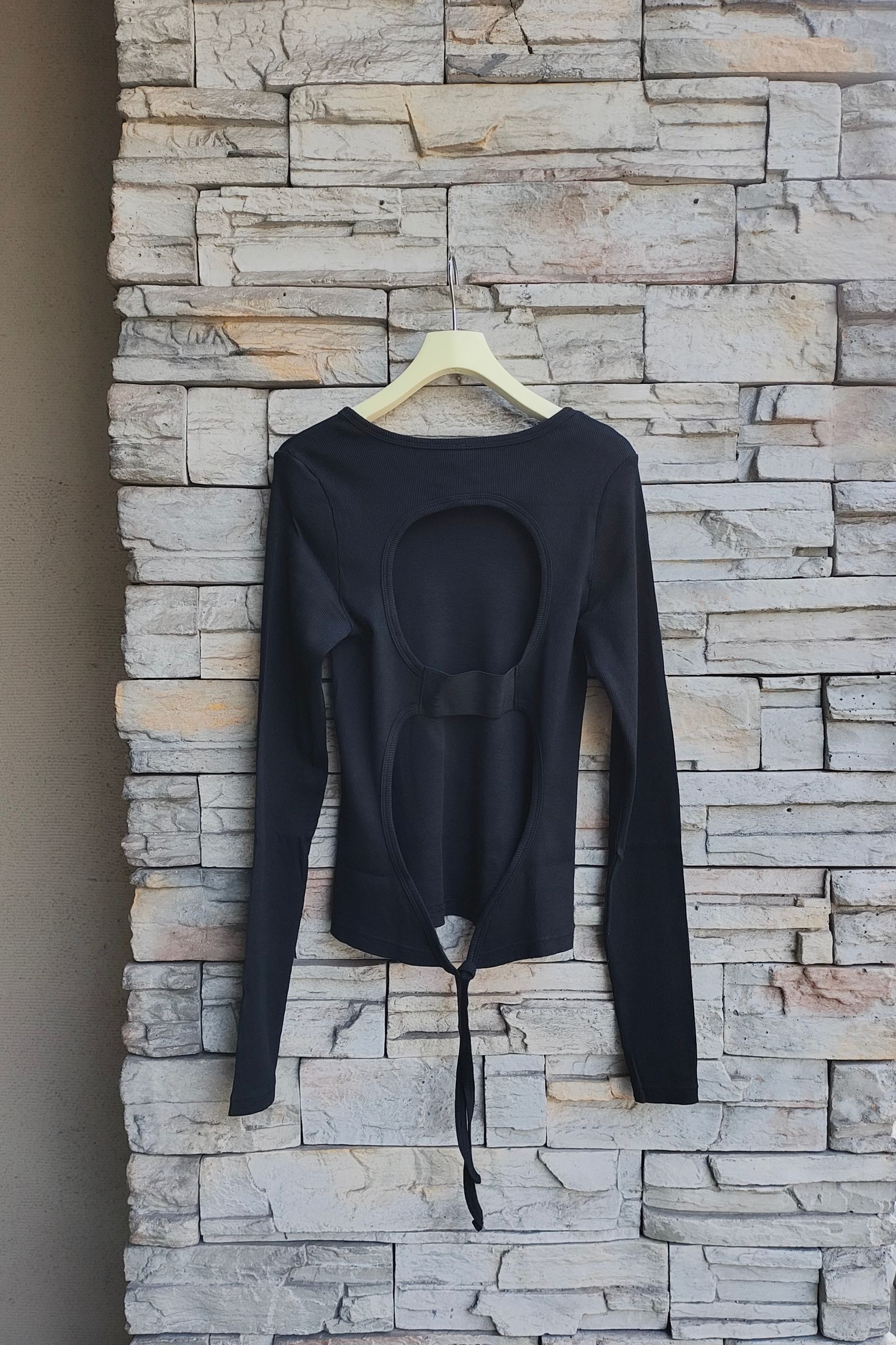 Ray BEAMS（レイ ビームス）babaco / Cotton/Silk Ribbed Open