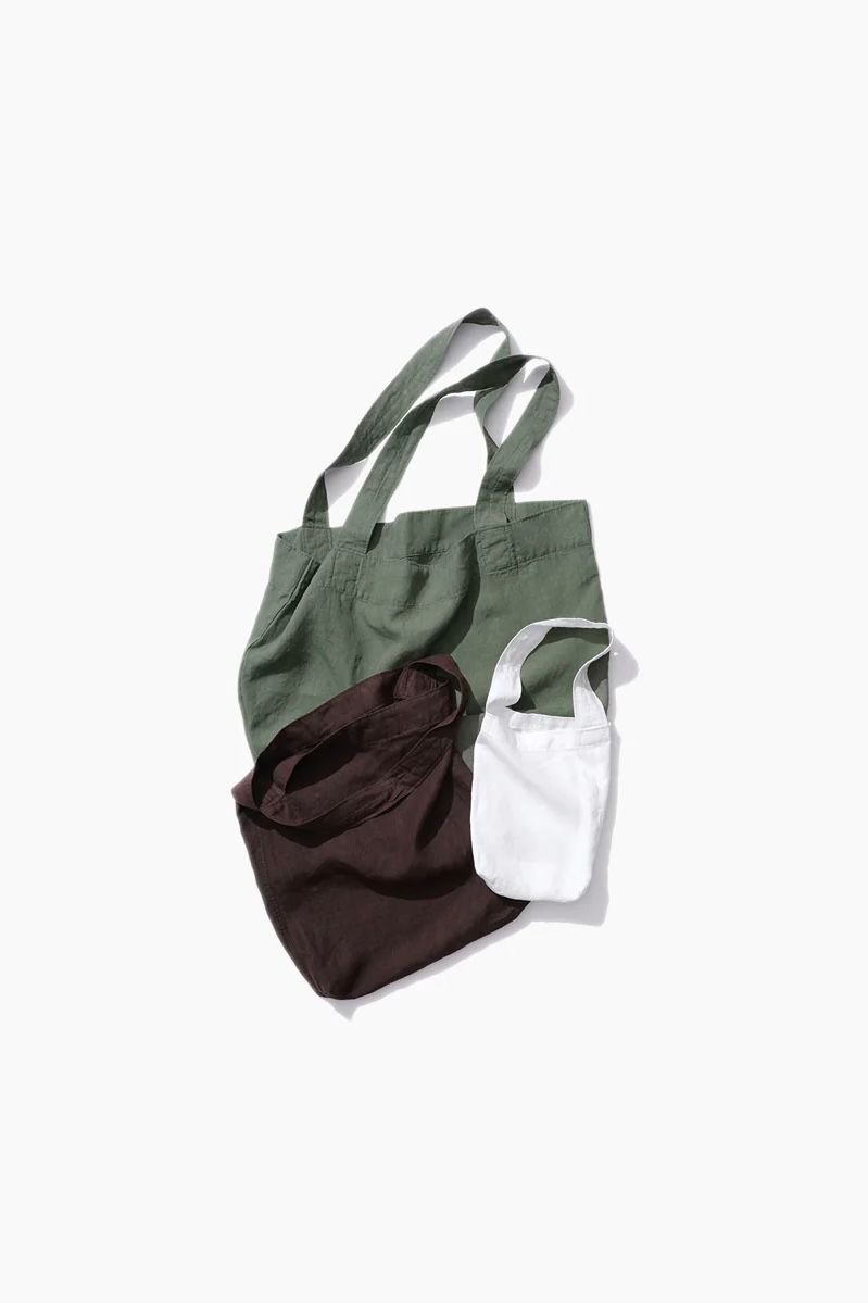 ATON - hemp oxford big n.bag -khaki- unisex | asterisk