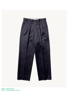 A.PRESSE - Wool Gabardine Trousers -M.GRAY- 2024STYLE1 | asterisk