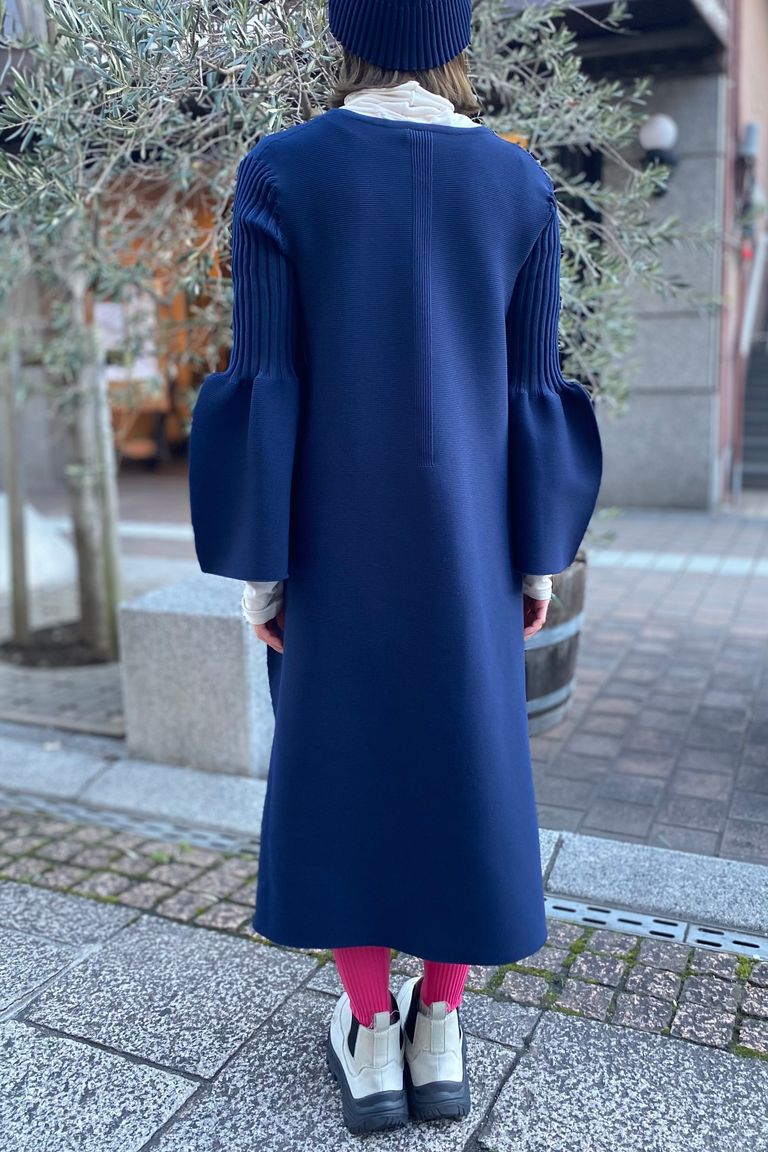 CFCL - pottery kaftan 3 -navy- 23ss women | asterisk