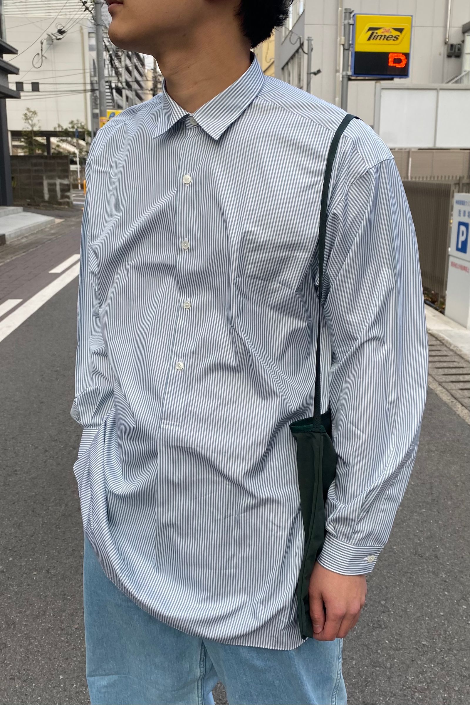 A.PRESSE - pullover grandpa shirts -stripe- 22ss 2月11日発売