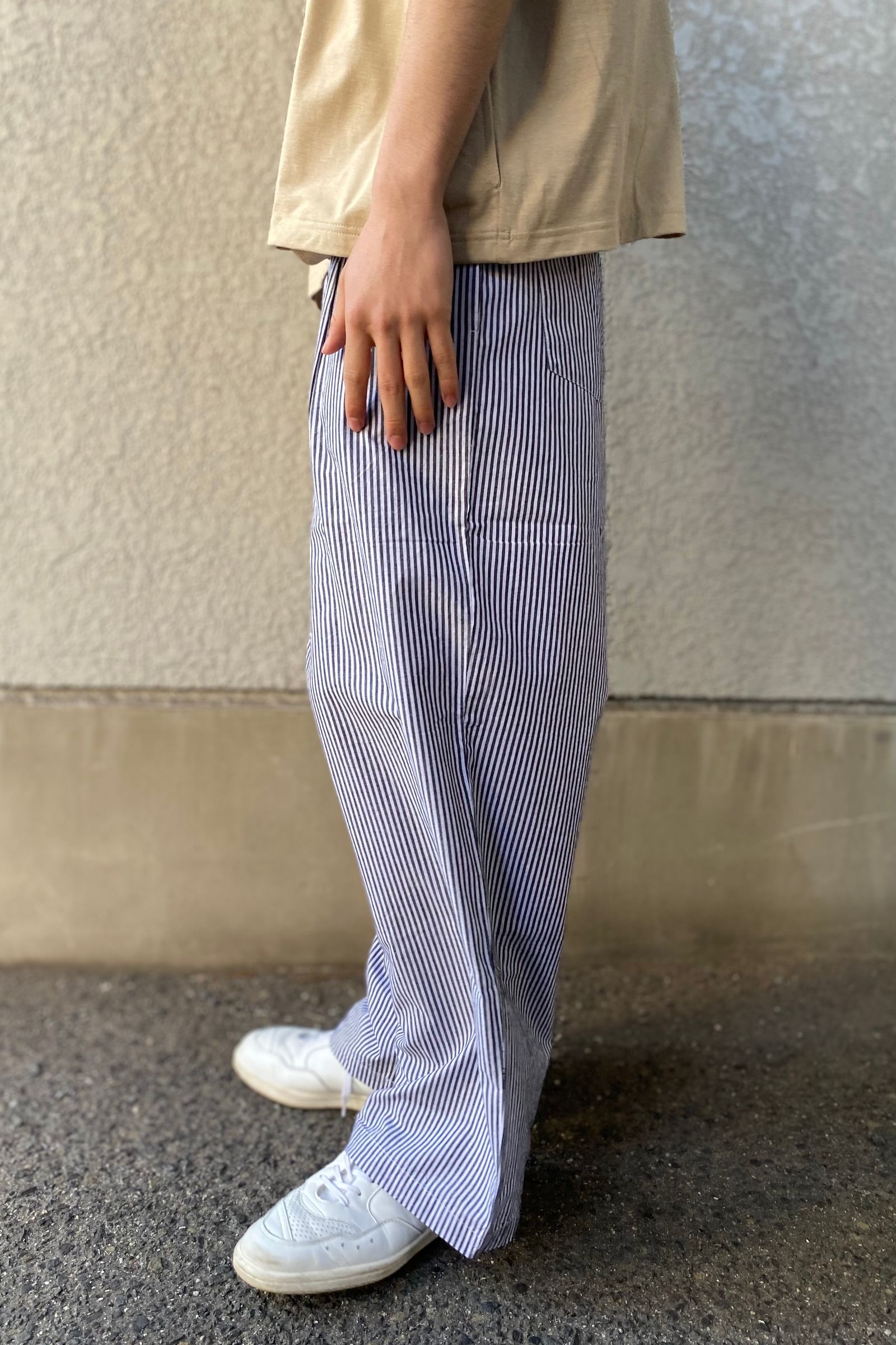 SEEALL - buggy pants cotton lining-stripe-23ss | asterisk