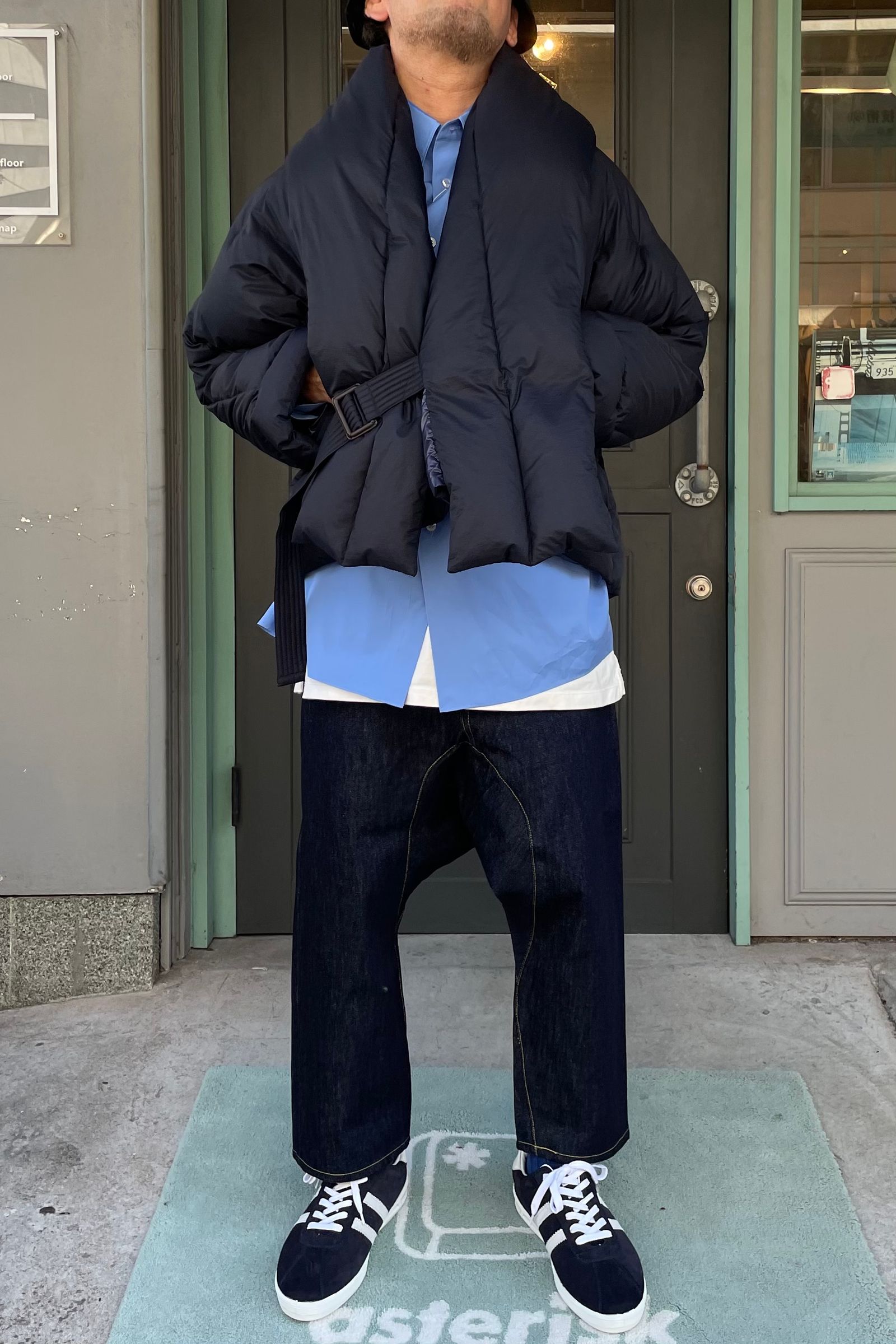 FUMITO GANRYU - Graffiti 5 pocket sarrouel pants -indigo- 23aw