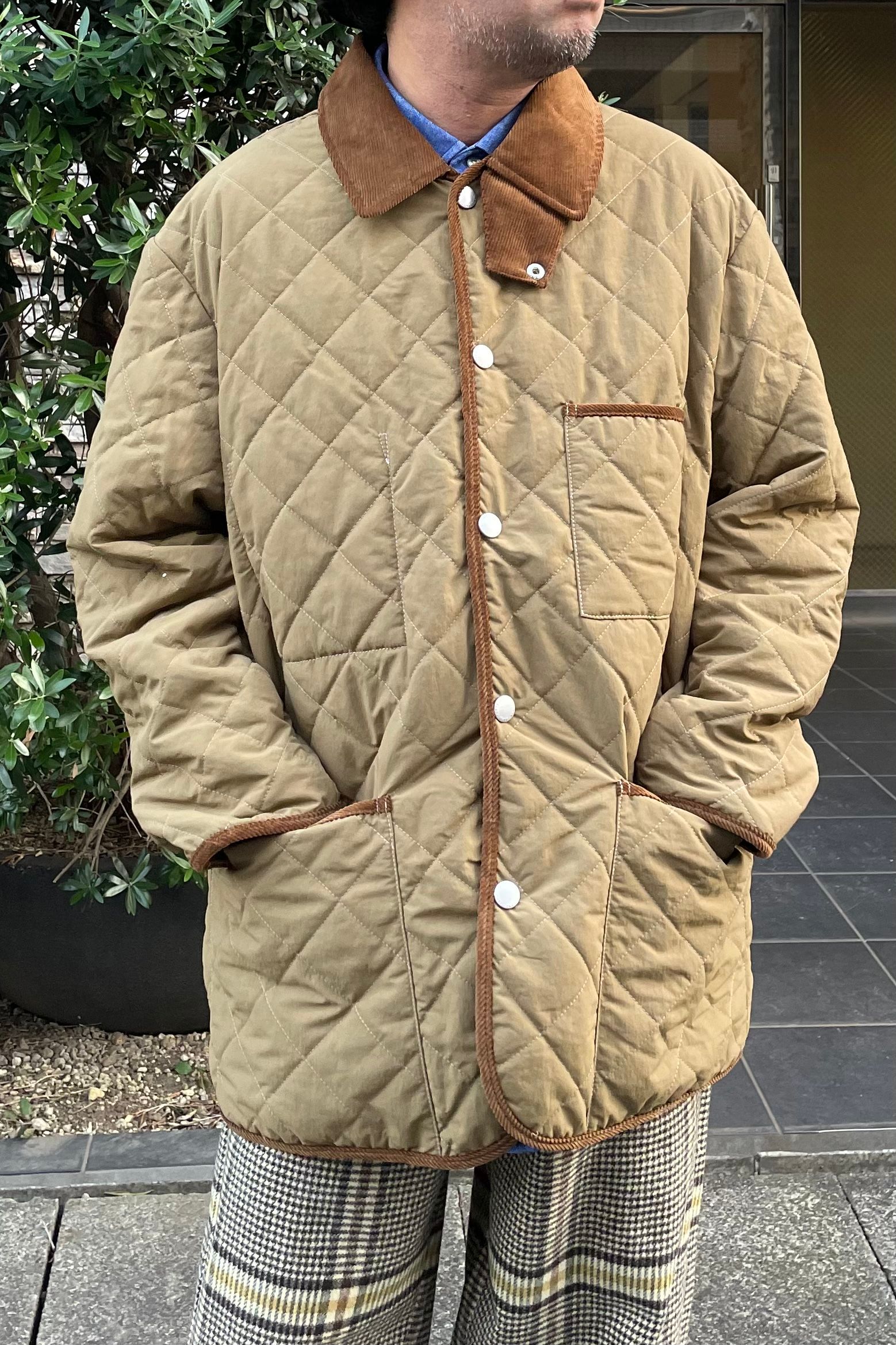 JOHN PARTRIDGE - quilting jacket -beige- 23aw unisex | asterisk