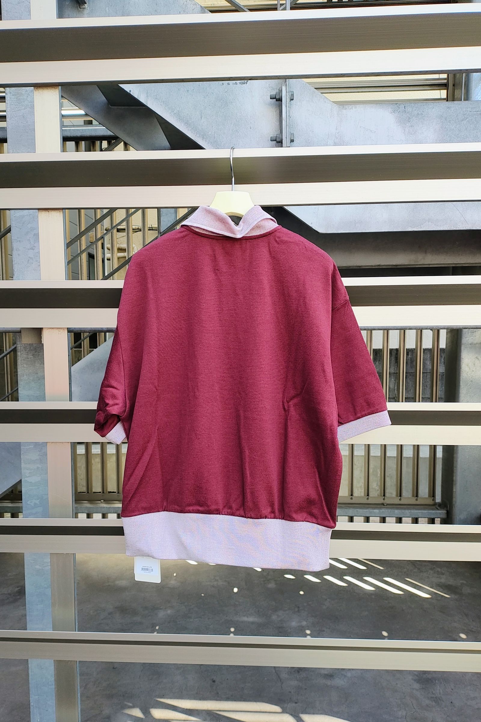 INSCRIRE - Half Zip Polo -bordeaux- 24ss | asterisk