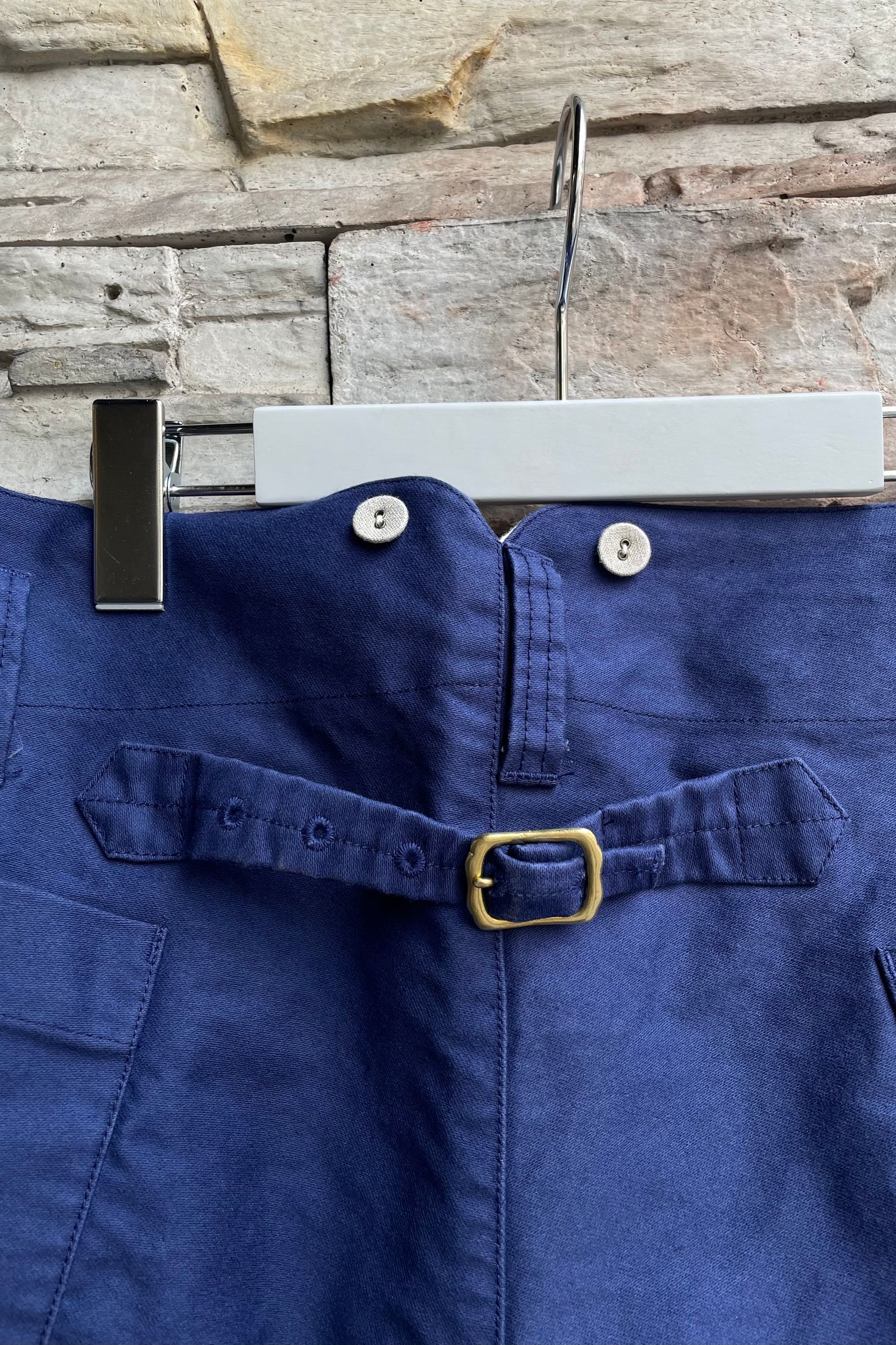 Gurank - Moleskin work trousers -blue- 23aw | asterisk