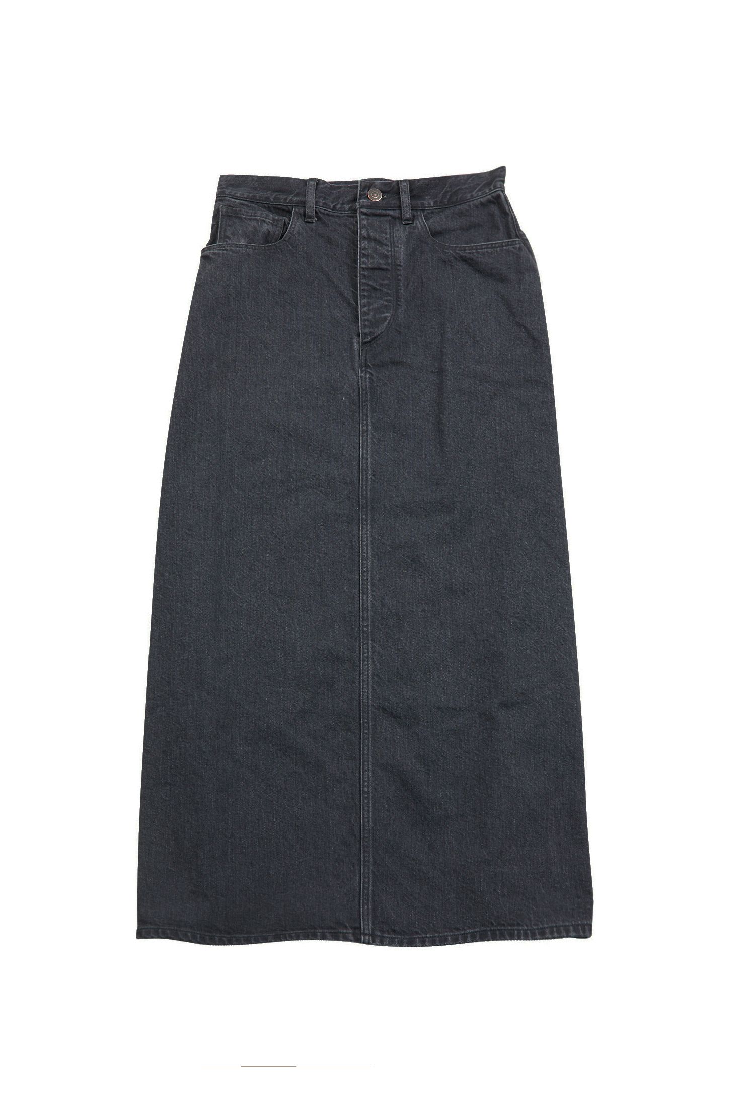 blurhms - Denim Skirt -FadeBlack- 23aw women | asterisk