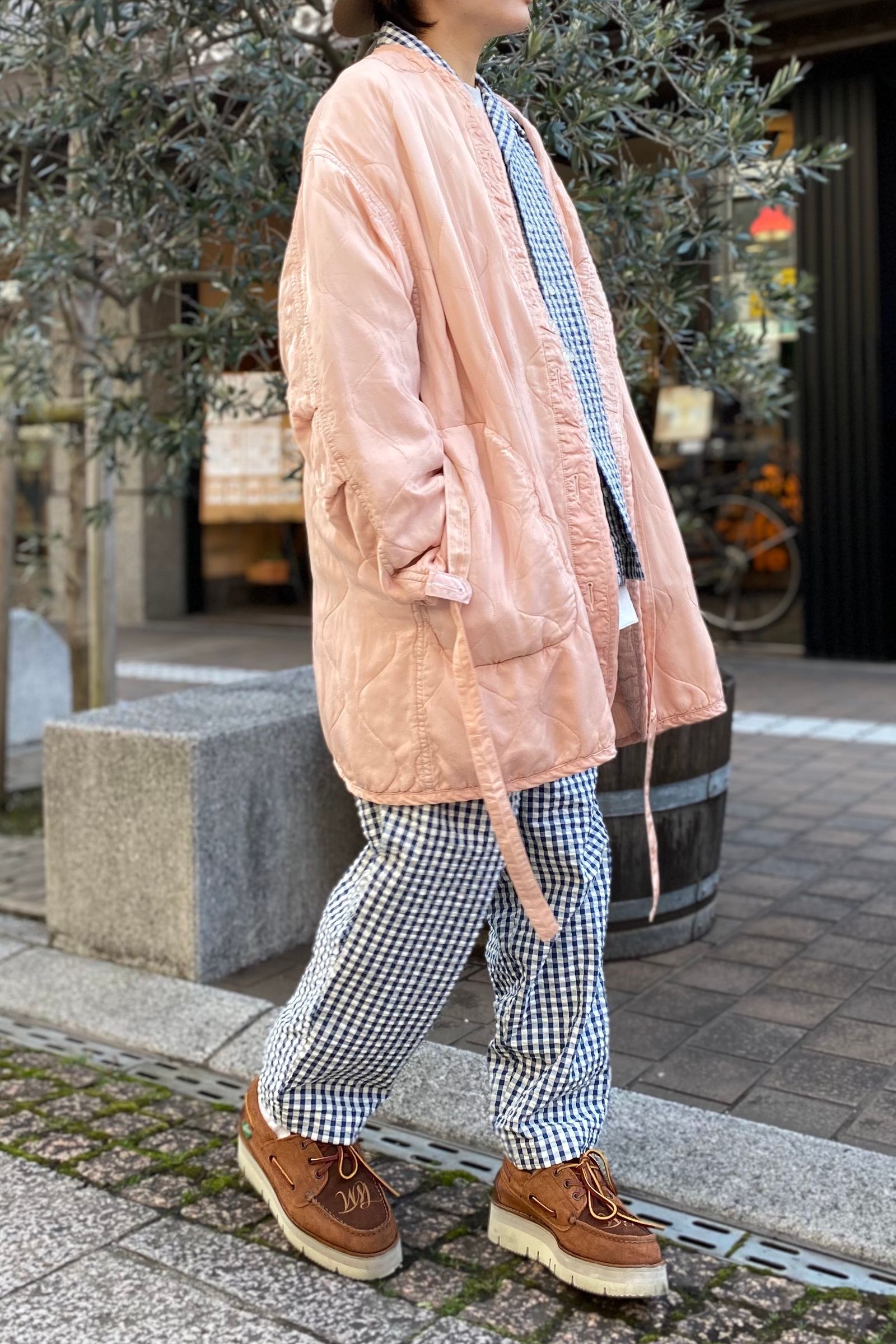 INNAT - liner coat -pink- 22ss unisex | asterisk