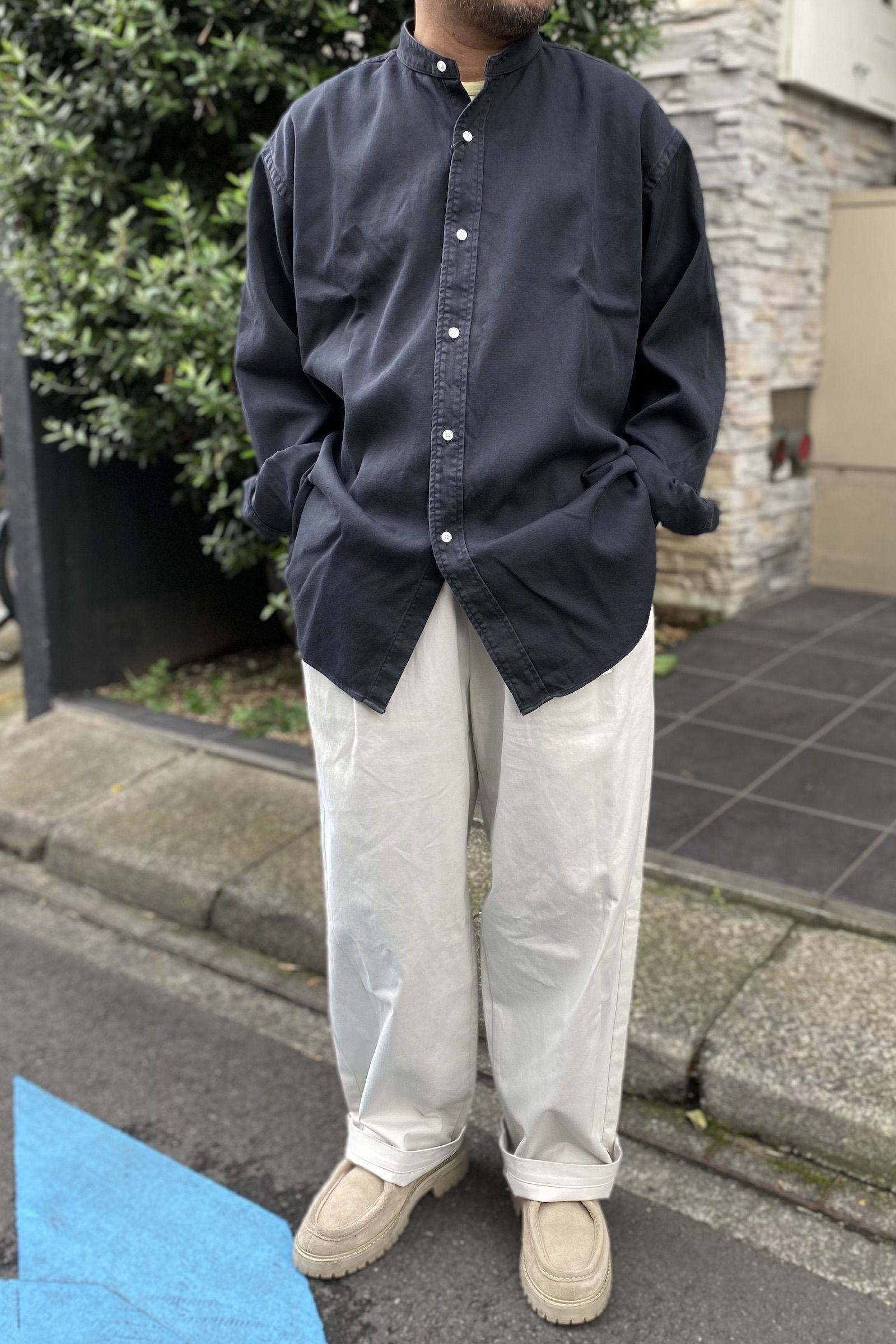 A PRESSE ブラックチノパンChino Trousers