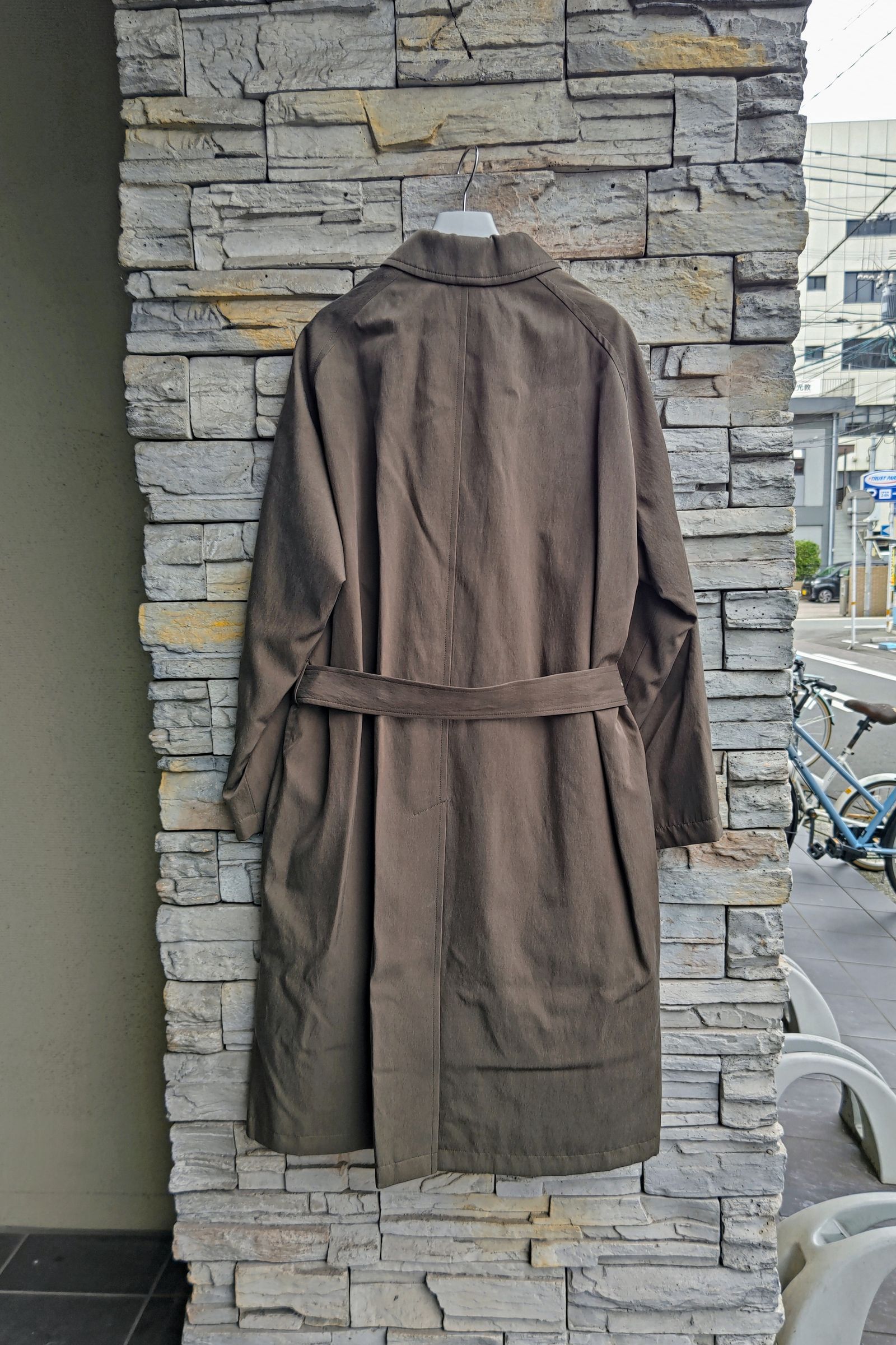 A.PRESSE - Lining Detachable Silk Coat -brown khaki- 23aw | asterisk