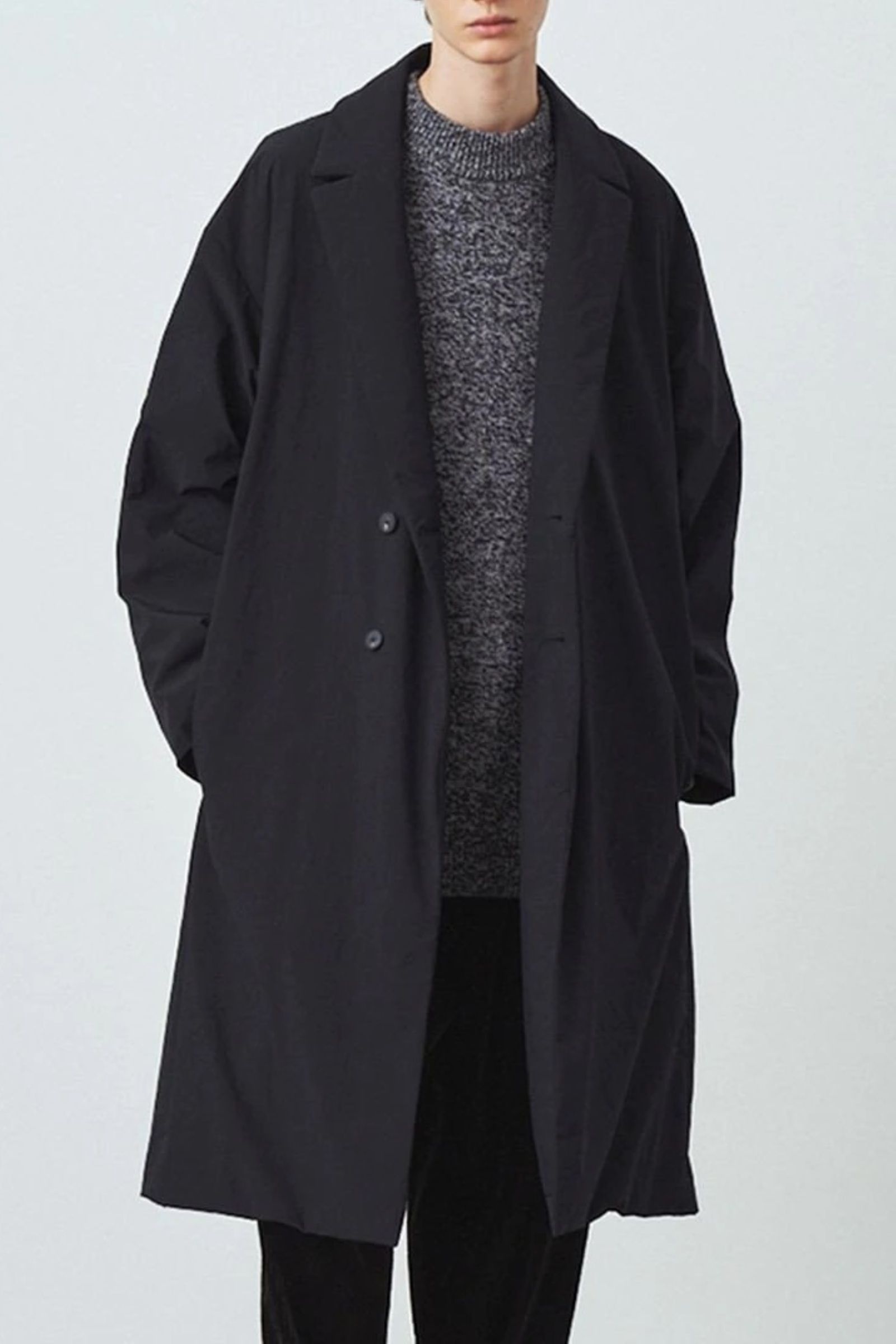 ATON/asako nylon semi double coatコート