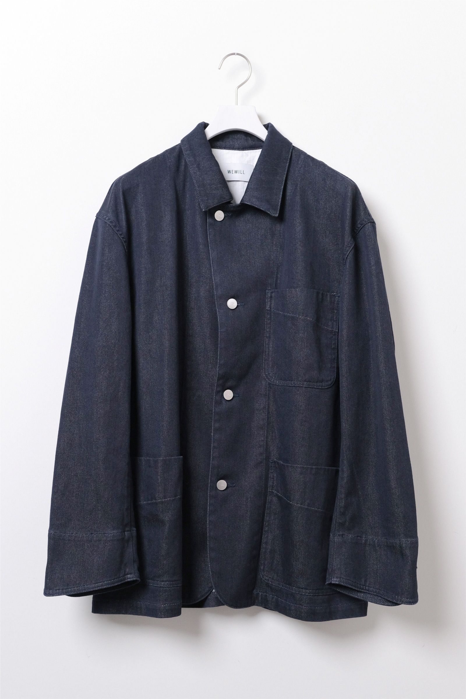 WEWILL - COVERALL JACKET -Navy- 24SS | asterisk