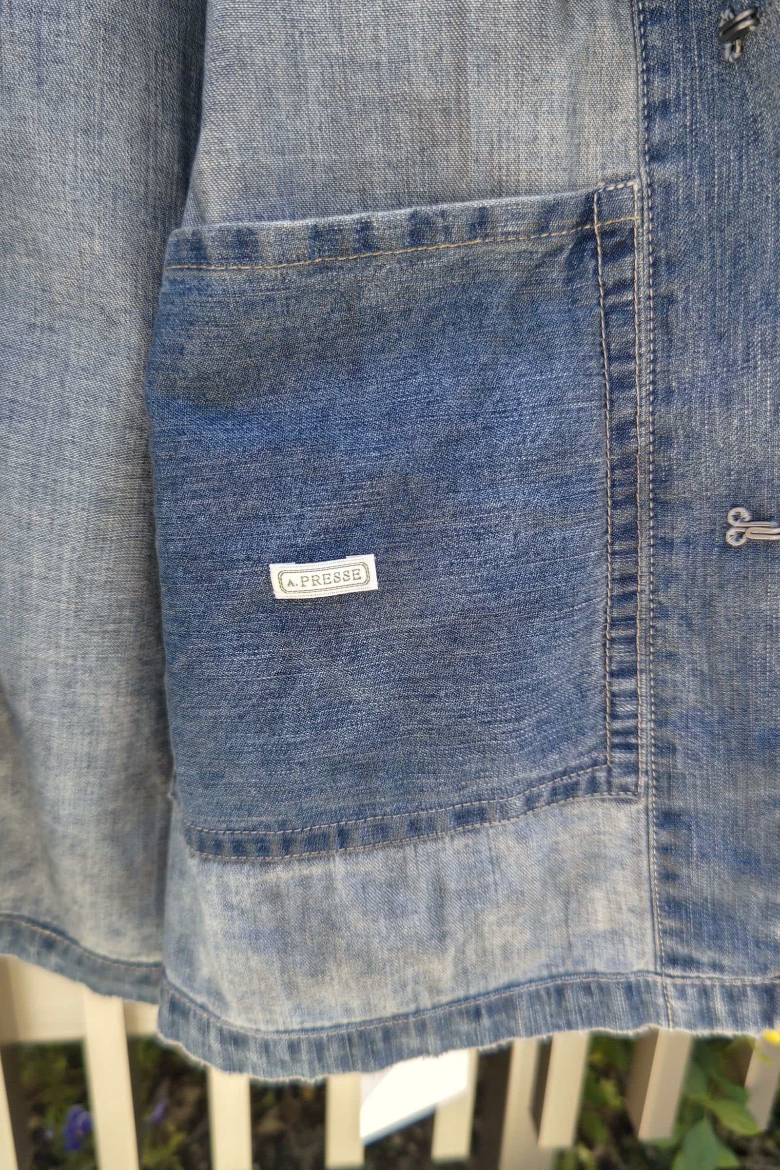 A.PRESSE - us navy denim jacket -indigo- 22aw | asterisk