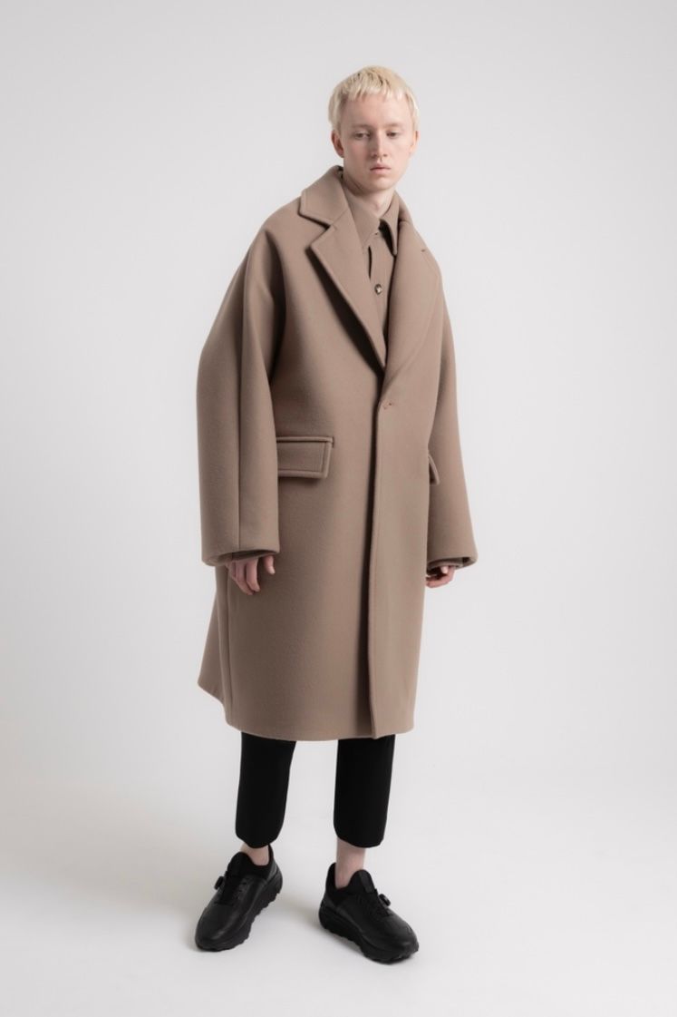 FUMITO GANRYU - Vintage mordern Chesterfield coat -beige- 23aw ...