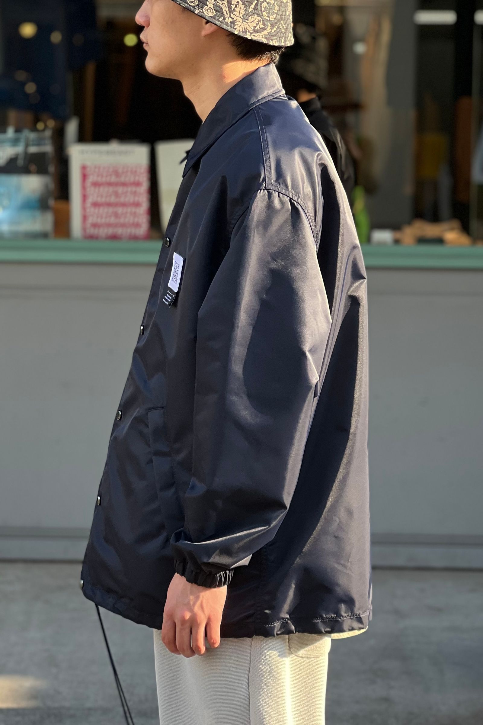 FUMITO GANRYU - 2way coach jacket -navy- 22ss | asterisk