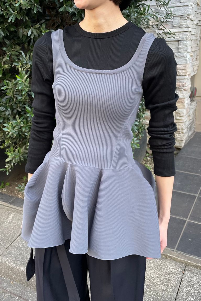 CFCL - pottery hs top 1 -dark gray- 23ss women | asterisk