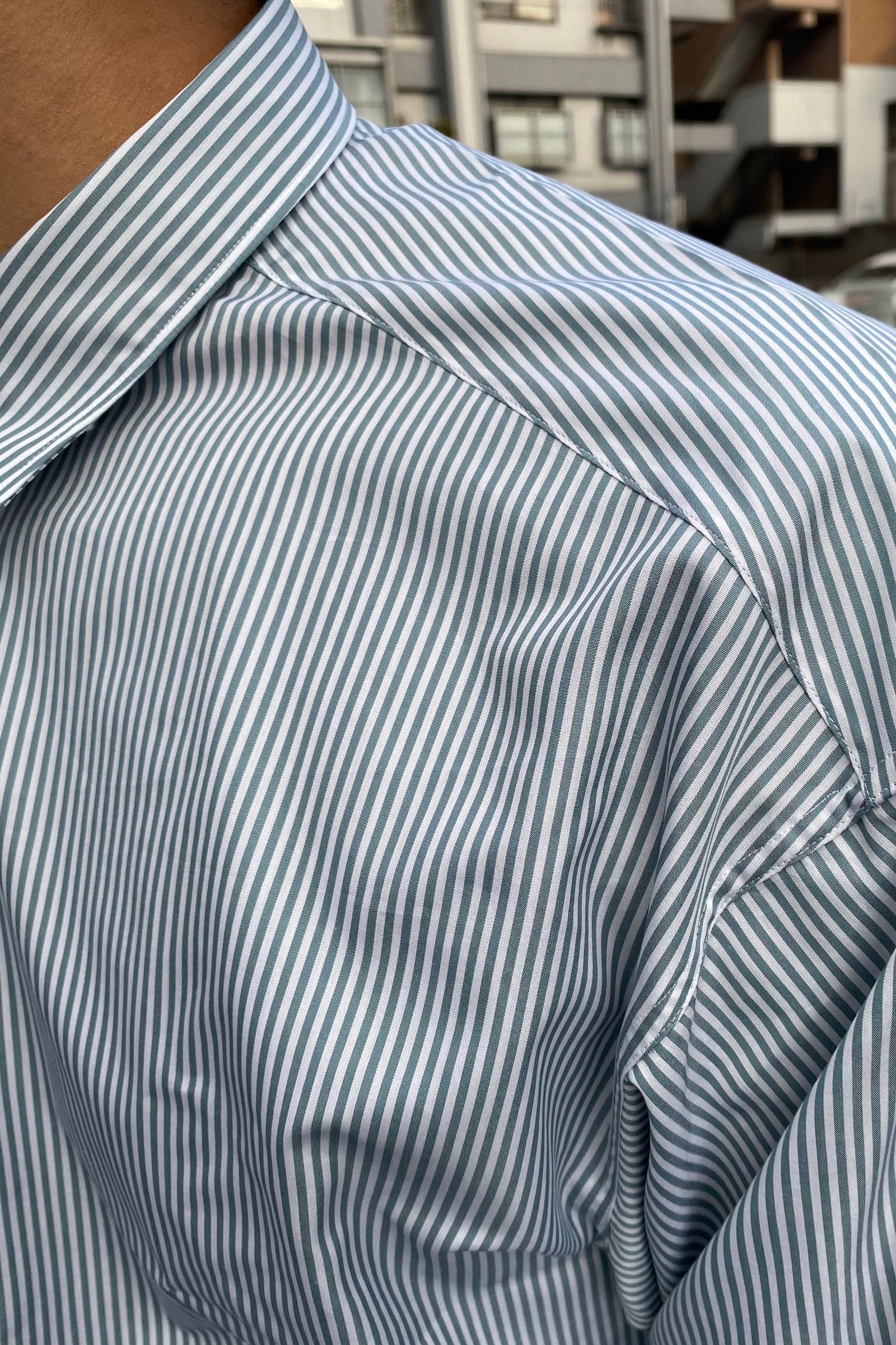 A.PRESSE   pullover grandpa shirts  stripe  ss 日発売