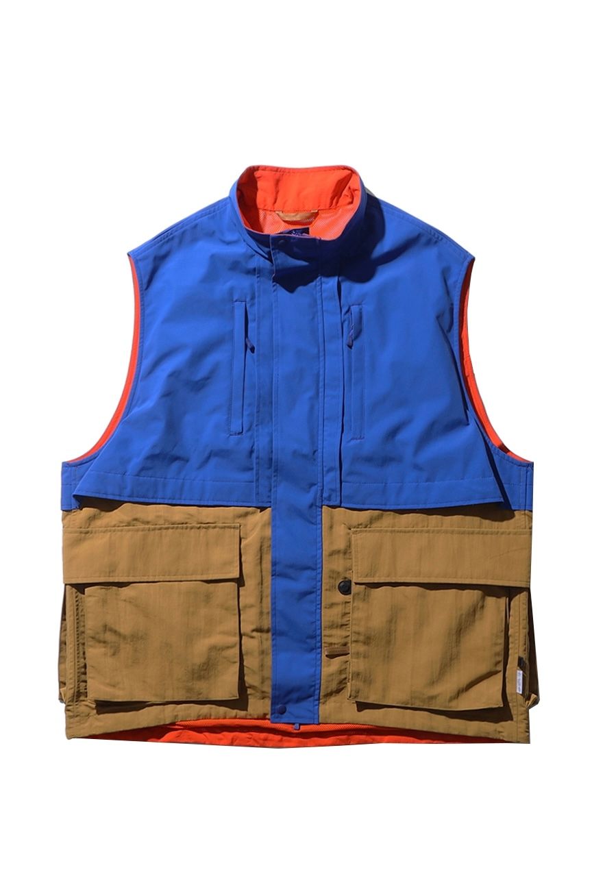 DAIWA PIER39 - tech logger mountain vest -r/blue×beige×orange