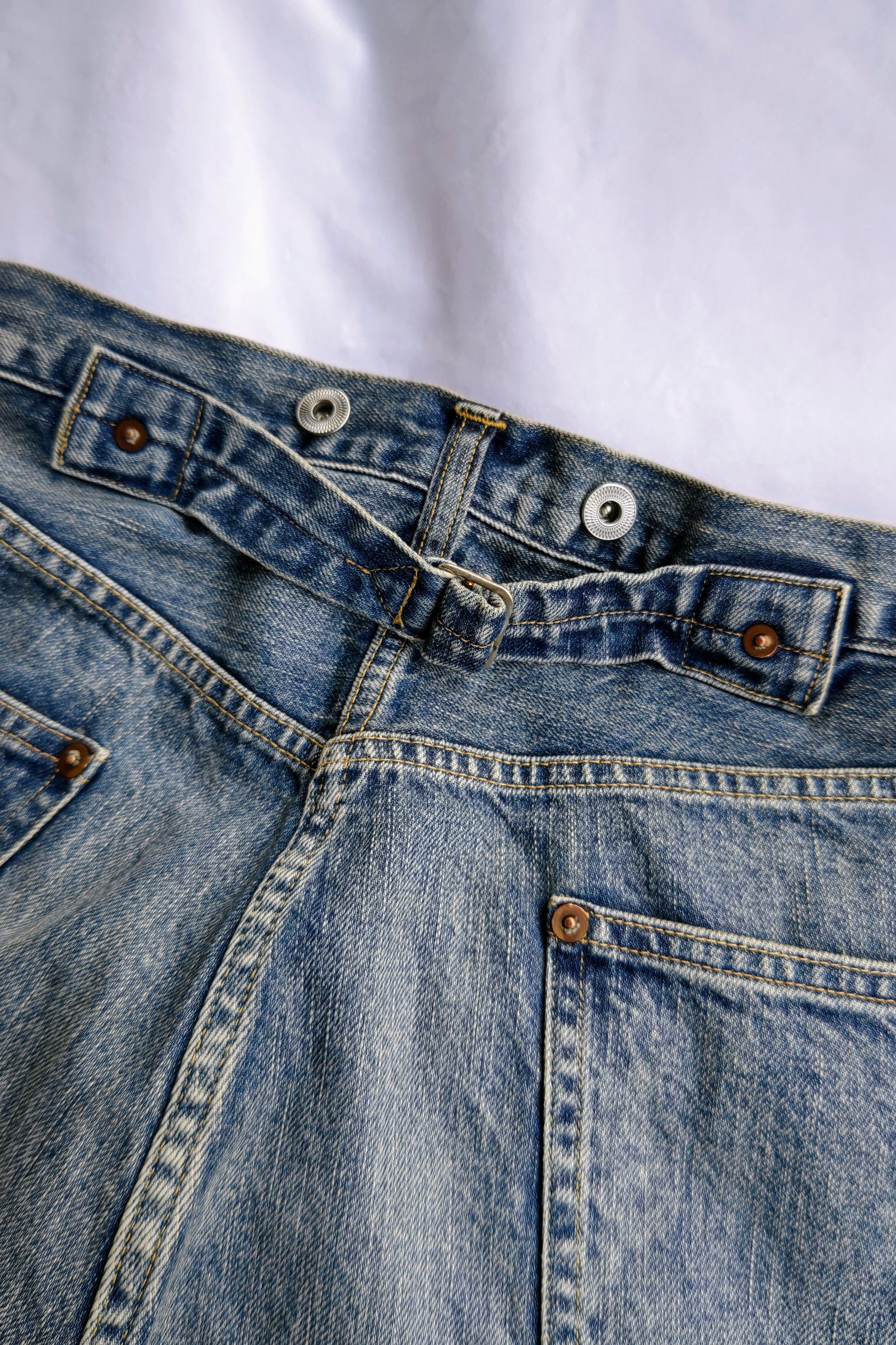 A.PRESSE - no.22 washed wide denim pants -indigo-23aw | asterisk