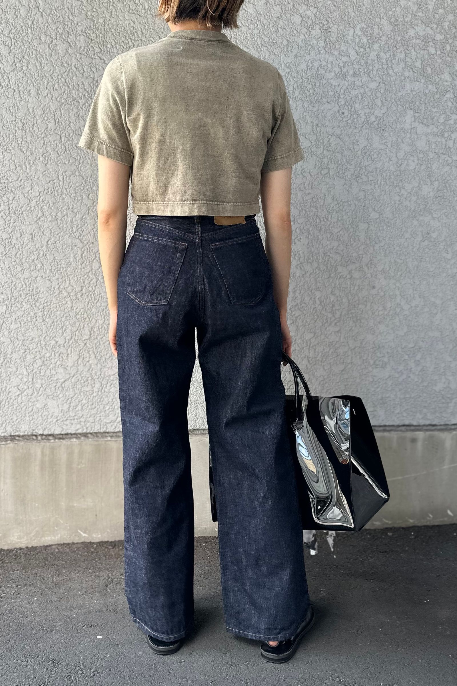 UNUSED - 13.5oz denim five pants デニムワイドパンツ -INDIGO