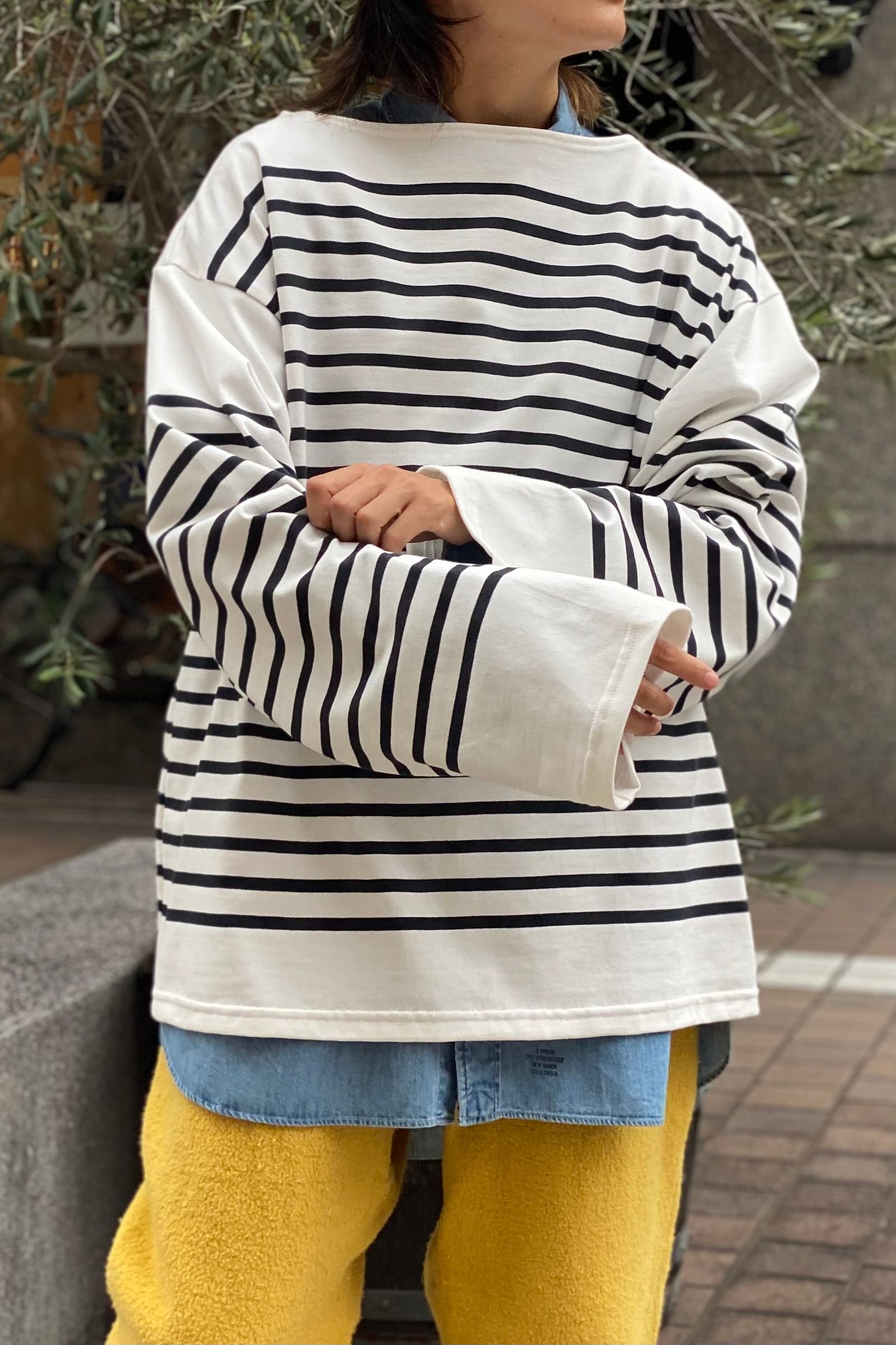 OUTIL TRICOT AAST 21aw outil バスクシャツ - Tシャツ/カットソー(七