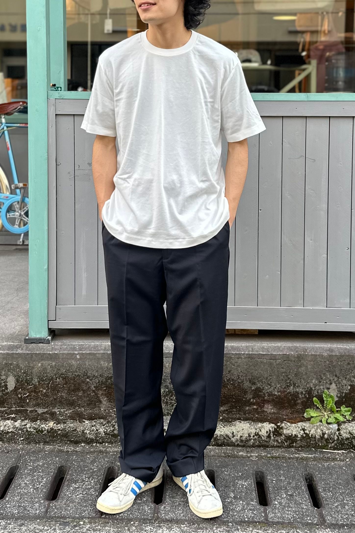 awasa - コットンシルク2P Tシャツ-WHITE- 25ss men | asterisk