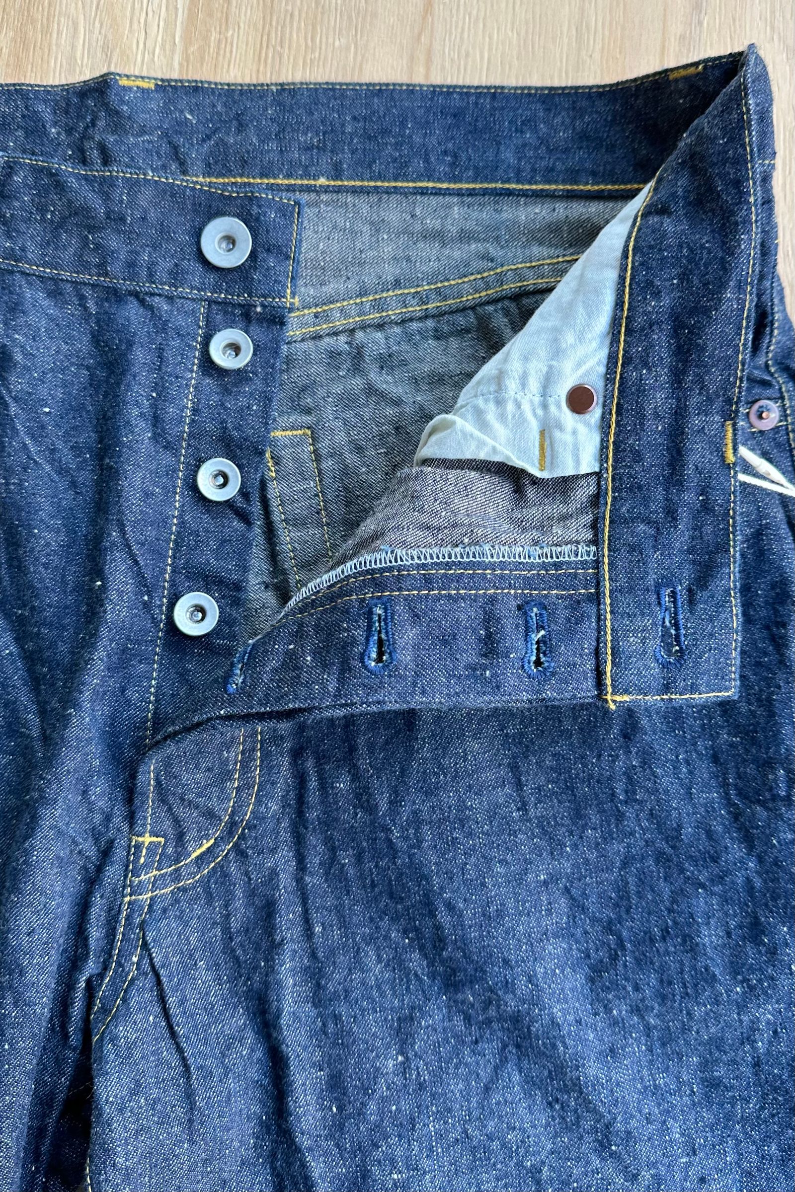 Gurank - selvedge denim pants-indigo-24ss | asterisk