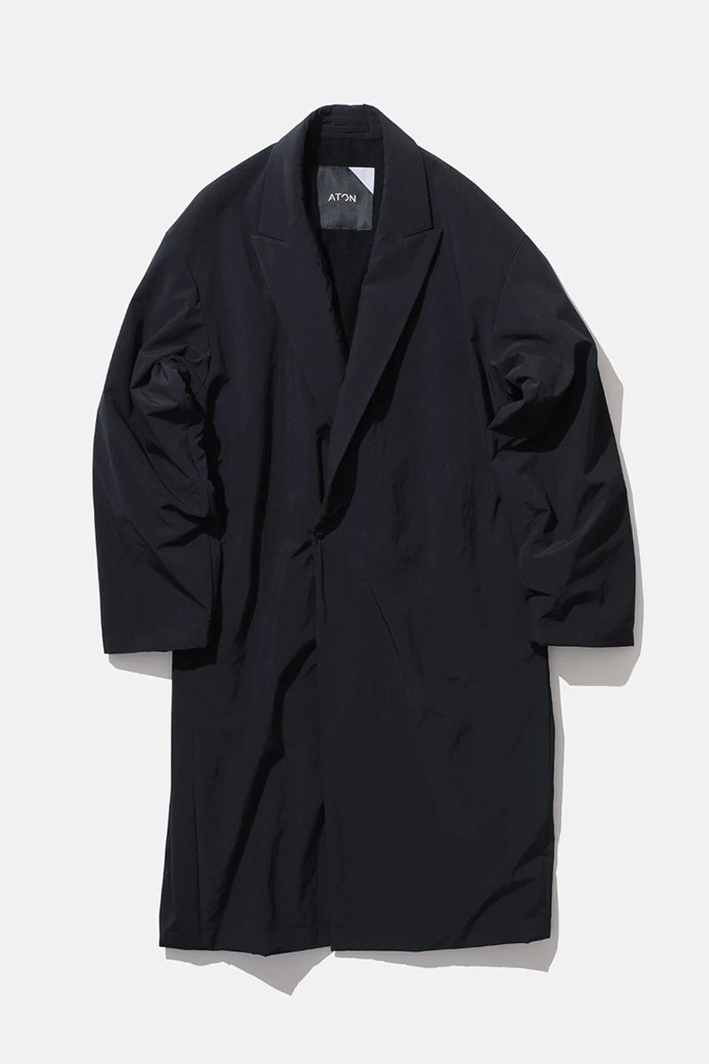 ATON - asako nylon peaked lapel coat 21aw unisex | asterisk